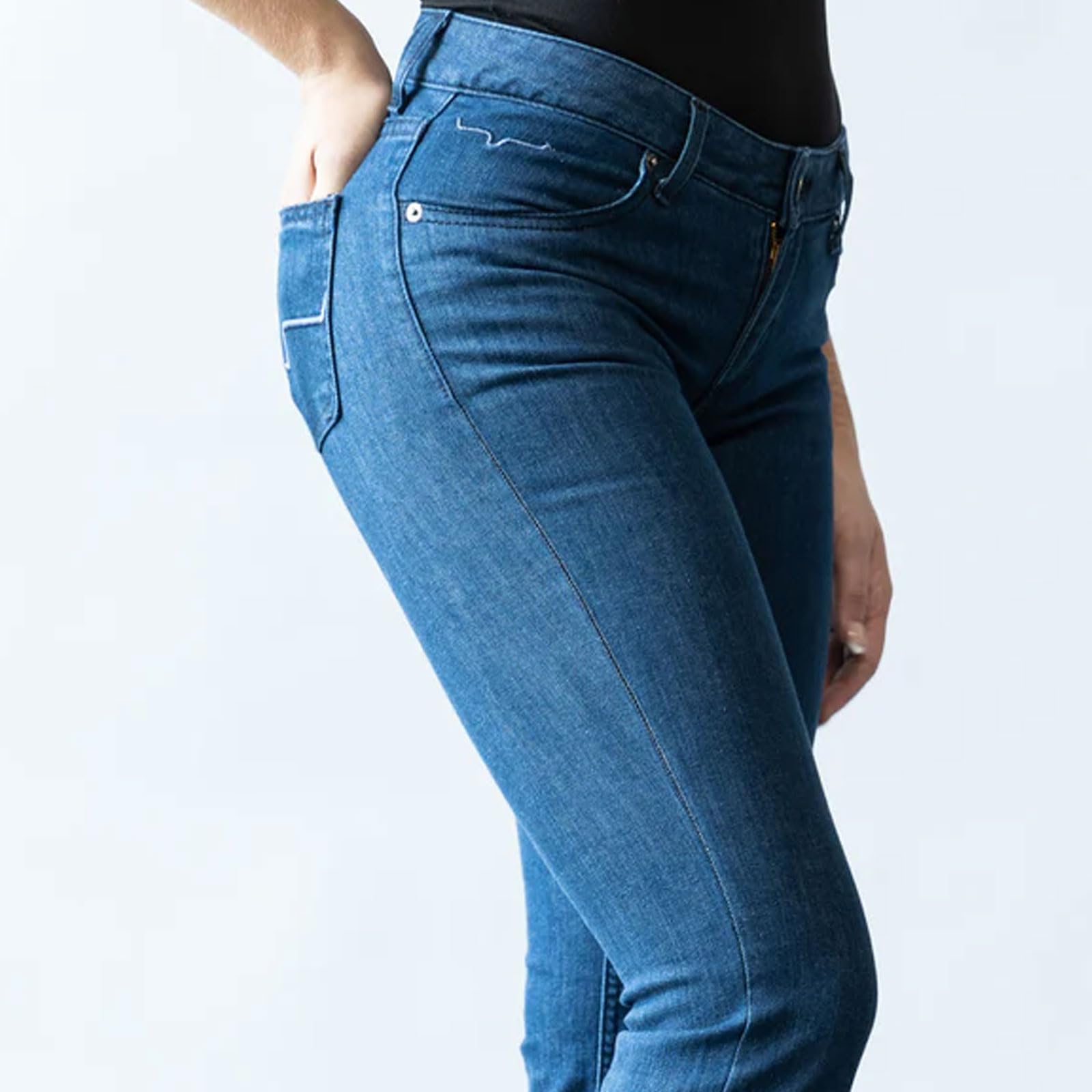 Kimes Ranch Women's Lola Casual Western Jeans - Mid-Rise Wide Flare Leg Tri-Blend Denim Pants for Cowgirl Style & Everyday Comfort | Perfect for Rodeo, Country Music Festivals & Western Fashion