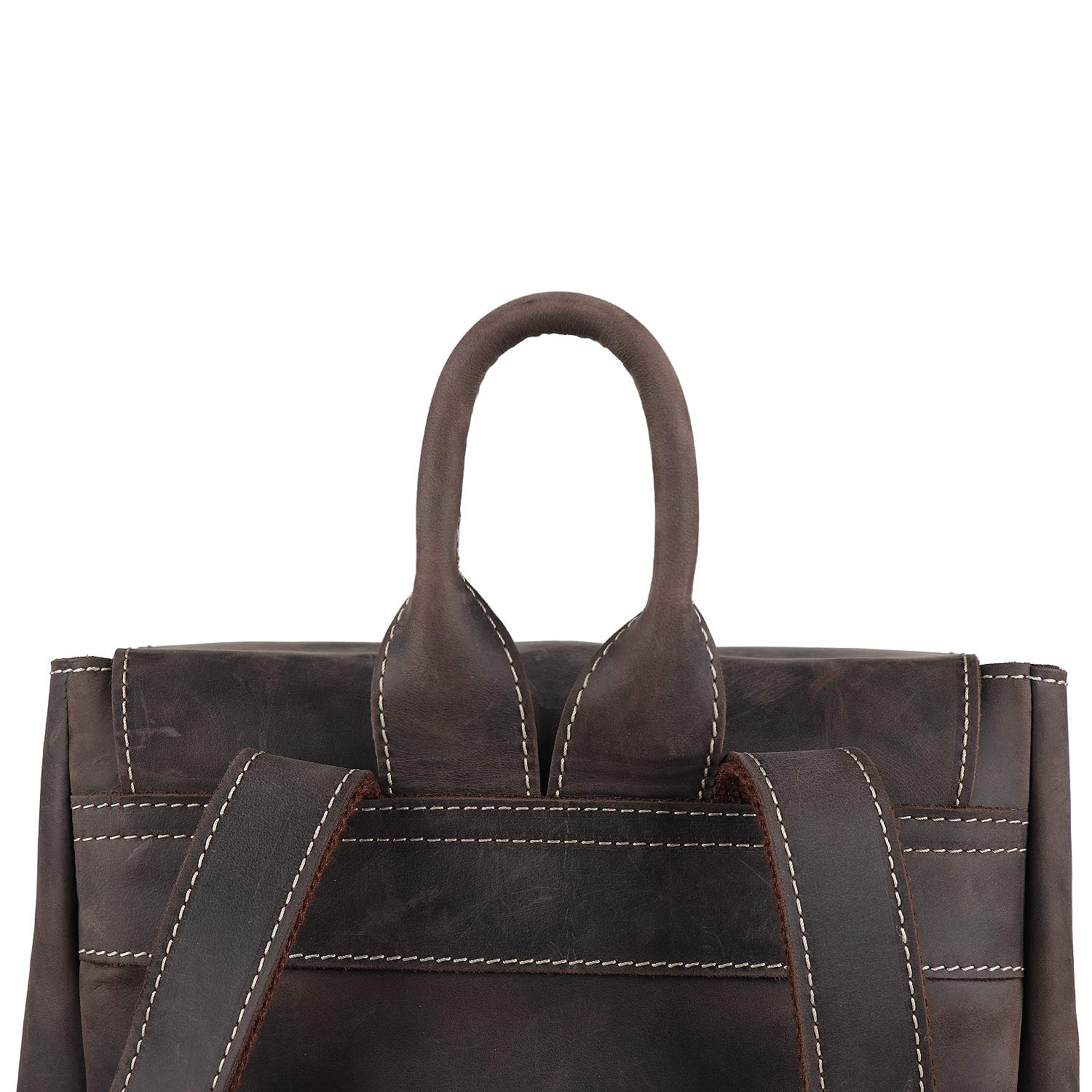 Premium Genuine Leather Backpack for Men & Women - MegaGear Valley Large Chestnut Brown Laptop Backpack - Perfect for Travel, Work, School & Outdoor Adventures