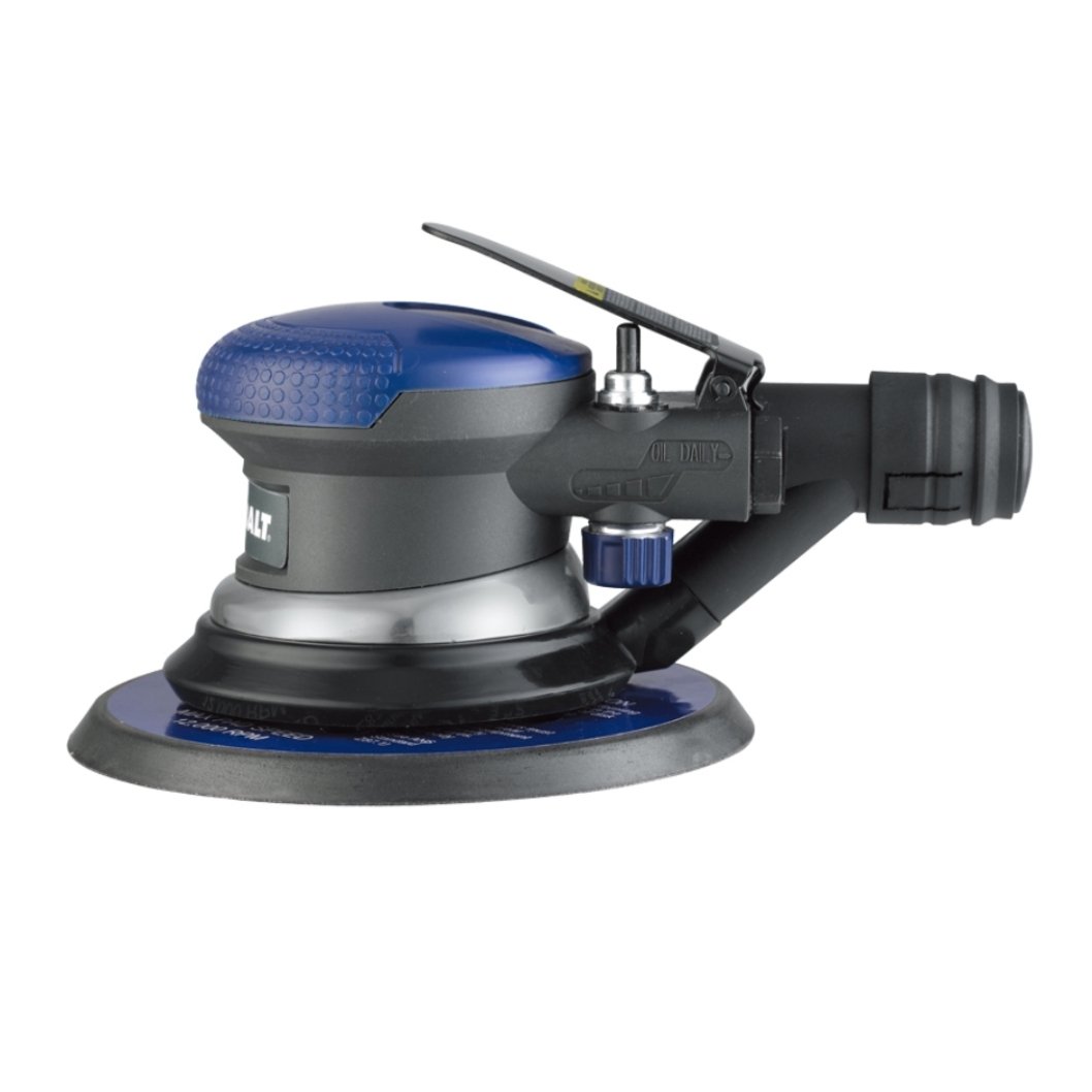 Kobalt 6-in Palm Sander with Dust Collection - Vacuum & Non-Vacuum Compatible for Woodworking, Sanding, and DIY Home Improvement Projects