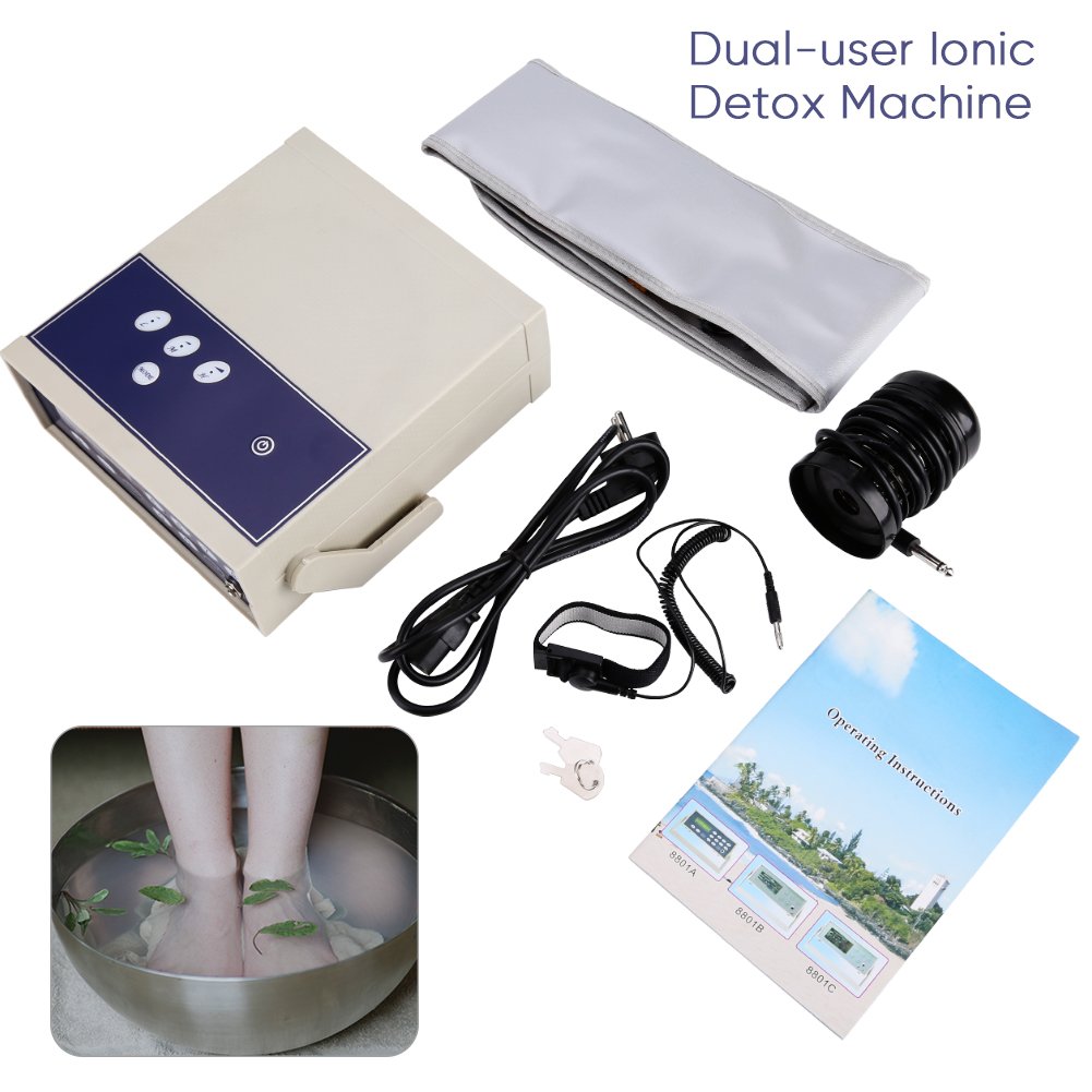 Wandisy July Gift Ionic Detox Foot Spa System - Body Ion Cleanse Detox Belt with EU Plug (220V) for Home Relaxation & Wellness Therapy