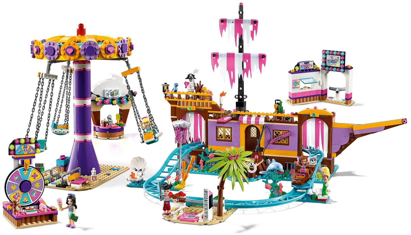 LEGO 41375 Heartlake City Amusement Pier Building Set - Creative Play for Kids Ages 6+, Perfect for Birthday Gifts & Family Fun Activities