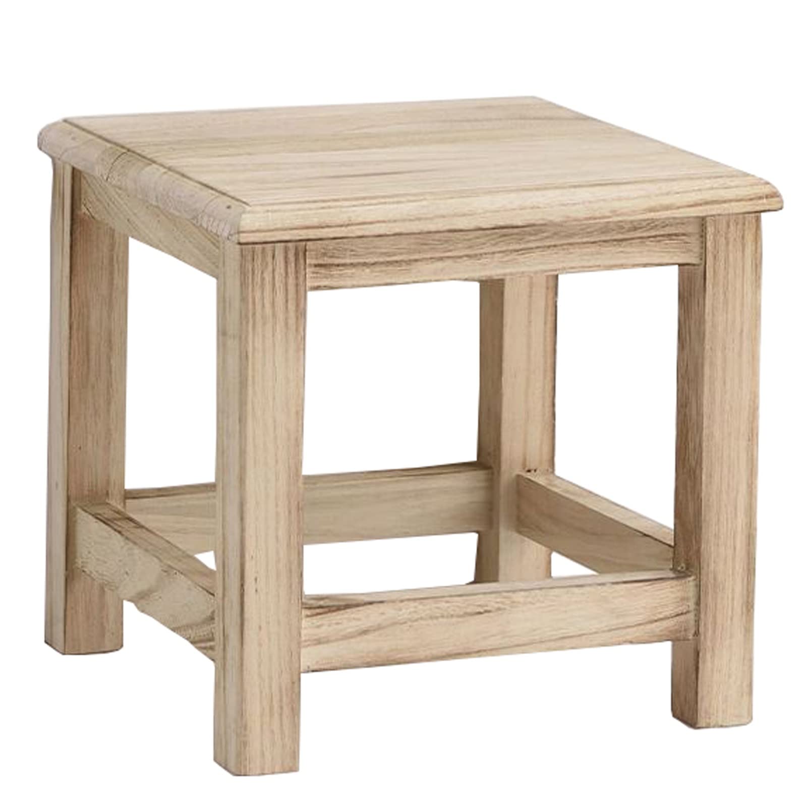 Non-Slip Waterproof Wooden Shower Stool for Elderly & Adults - Sturdy Bath Chair with Anti-Skid Feet, Multifunctional Foot Stool for Bathroom, Living Room, Bedroom & Kitchen (26x26x25cm) - Perfect for Safe Showering, Relaxing & Extra Seating