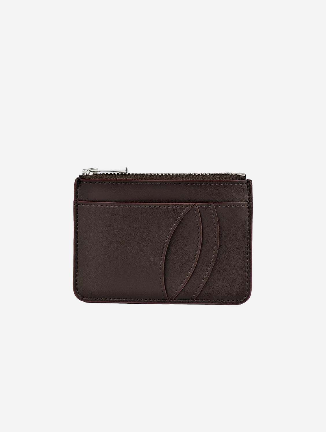 Vegan Apple Leather Card Holder for Men & Women - Eco-Friendly Brown Wallet for Credit Cards & ID - Perfect for Travel, Work, and Everyday Use