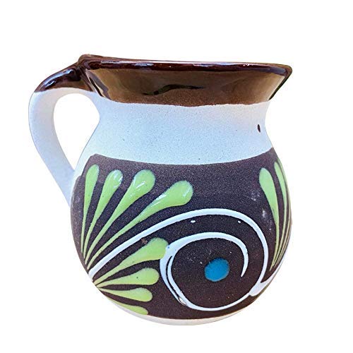 Authentic Mexican Hand-Painted Clay Mugs - Set of 4 Traditional Guelaguetza Design Coffee Cups - Perfect for Hot Beverages, Home Decor & Cultural Gift Giving