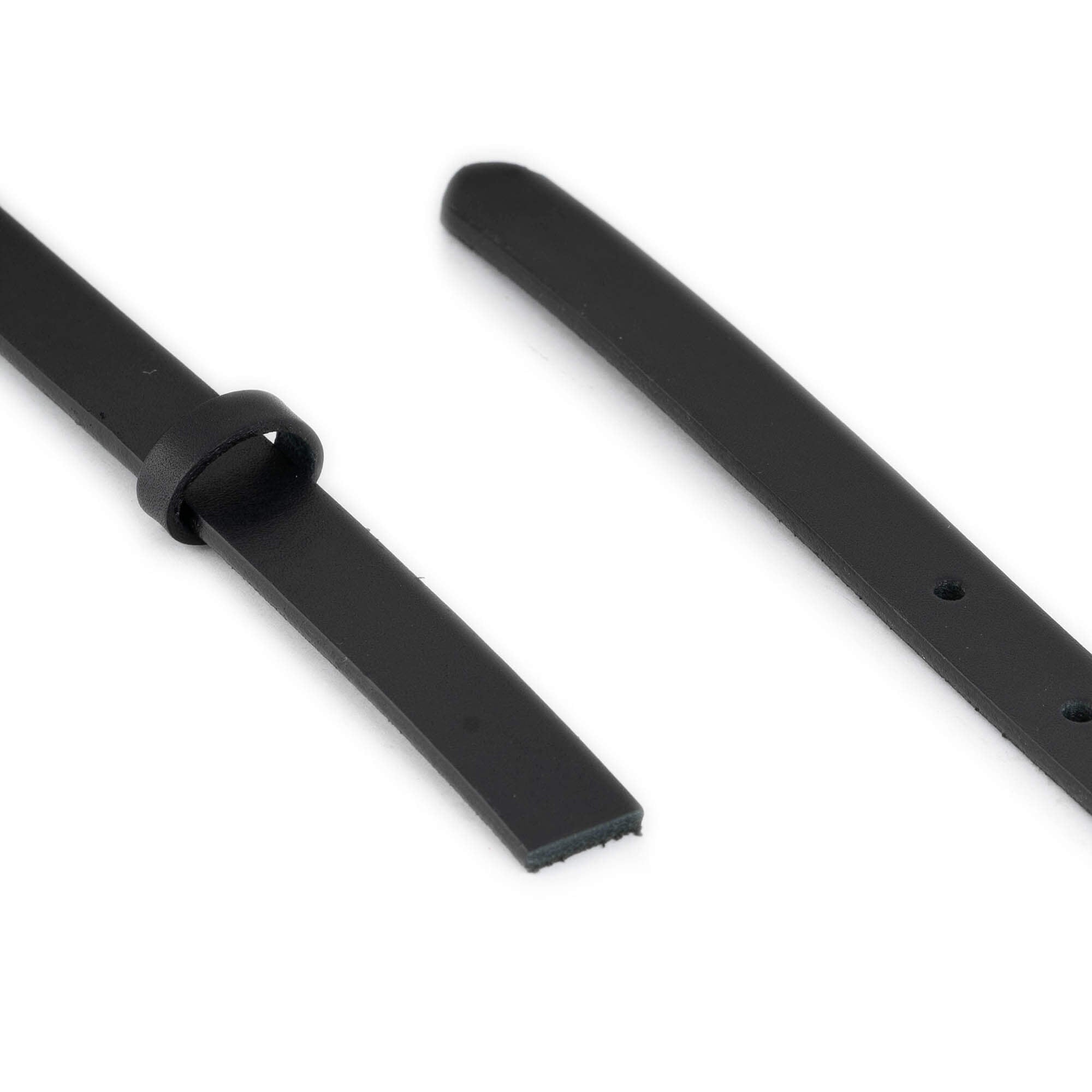 1.5cm Black Full Grain Leather Replacement Strap for Ferragamo Buckles - Women's Fashion Accessory for Handbags, Belts & Watch Bands