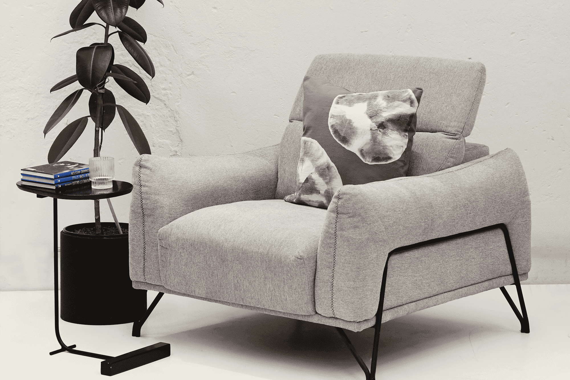 Jeff Single Sofa Chair - Modern Comfortable Living Room Furniture for Relaxing & Reading | Perfect for Small Spaces, Apartments & Cozy Corners