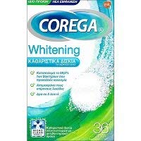 Corega Denture Cleaning Tablets - 36 Count | Whitening & Stain Removal for Dentures | Fresh Breath & Oral Hygiene | Perfect for Daily Use at Home or Travel