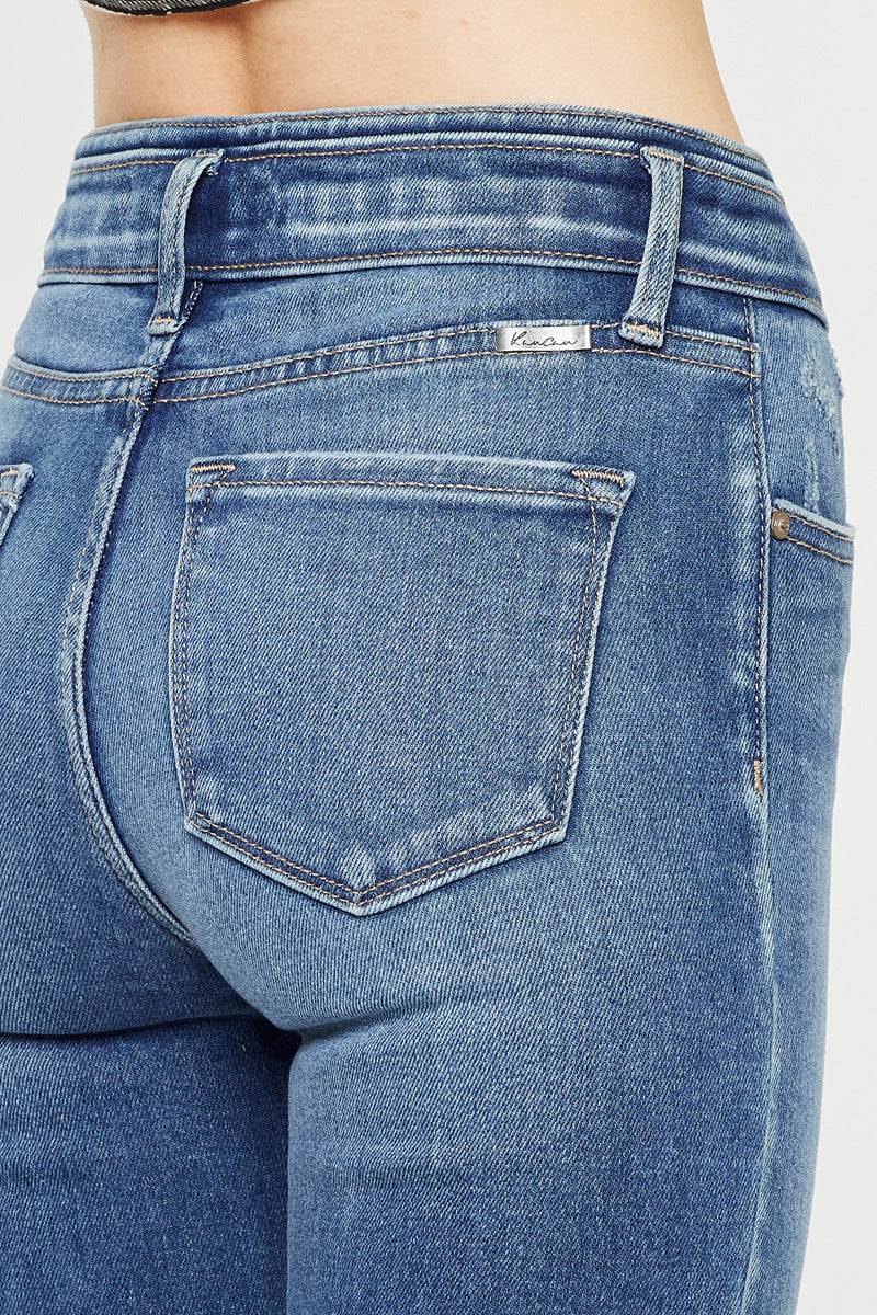 Cleopatra High Rise Ankle Skinny Jeans for Women - Stretchy Denim Pants with Slim Fit & Comfortable Waistband - Perfect for Casual Outfits, Date Night and Office Wear