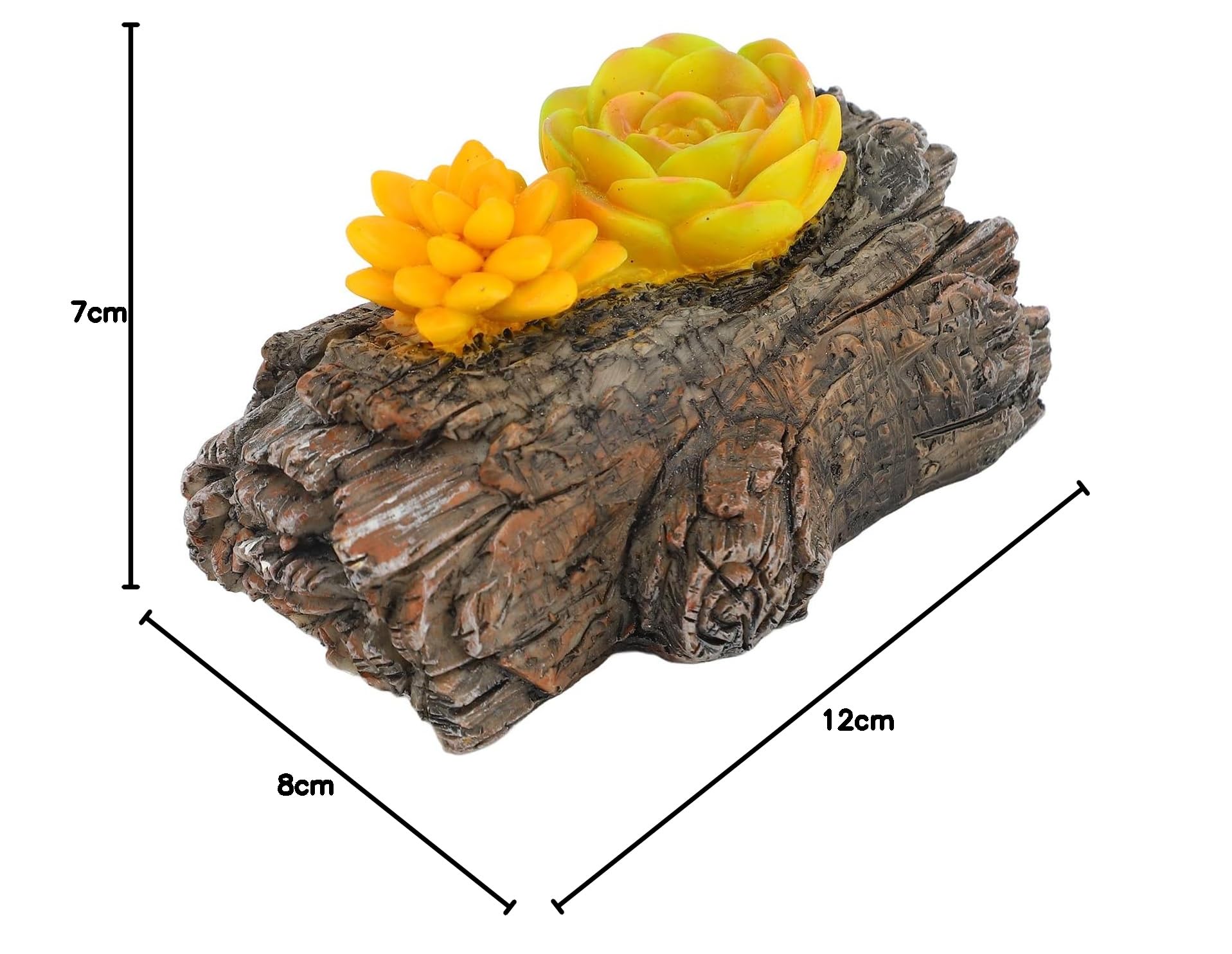 Faux Stump Key Box - Weatherproof Outdoor Key Holder with Hidden Compartment | Perfect for Garden, Yard & Home Security (Hide Spare Keys Safely)