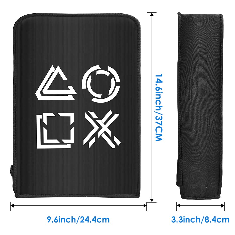 Wedorat Waterproof Dust Cover for PS5 Pro/PS5/PS5 Slim - Washable Protective Sleeve with Soft Lining | Gaming Console Accessories | Perfect for Dust Protection & Travel Storage