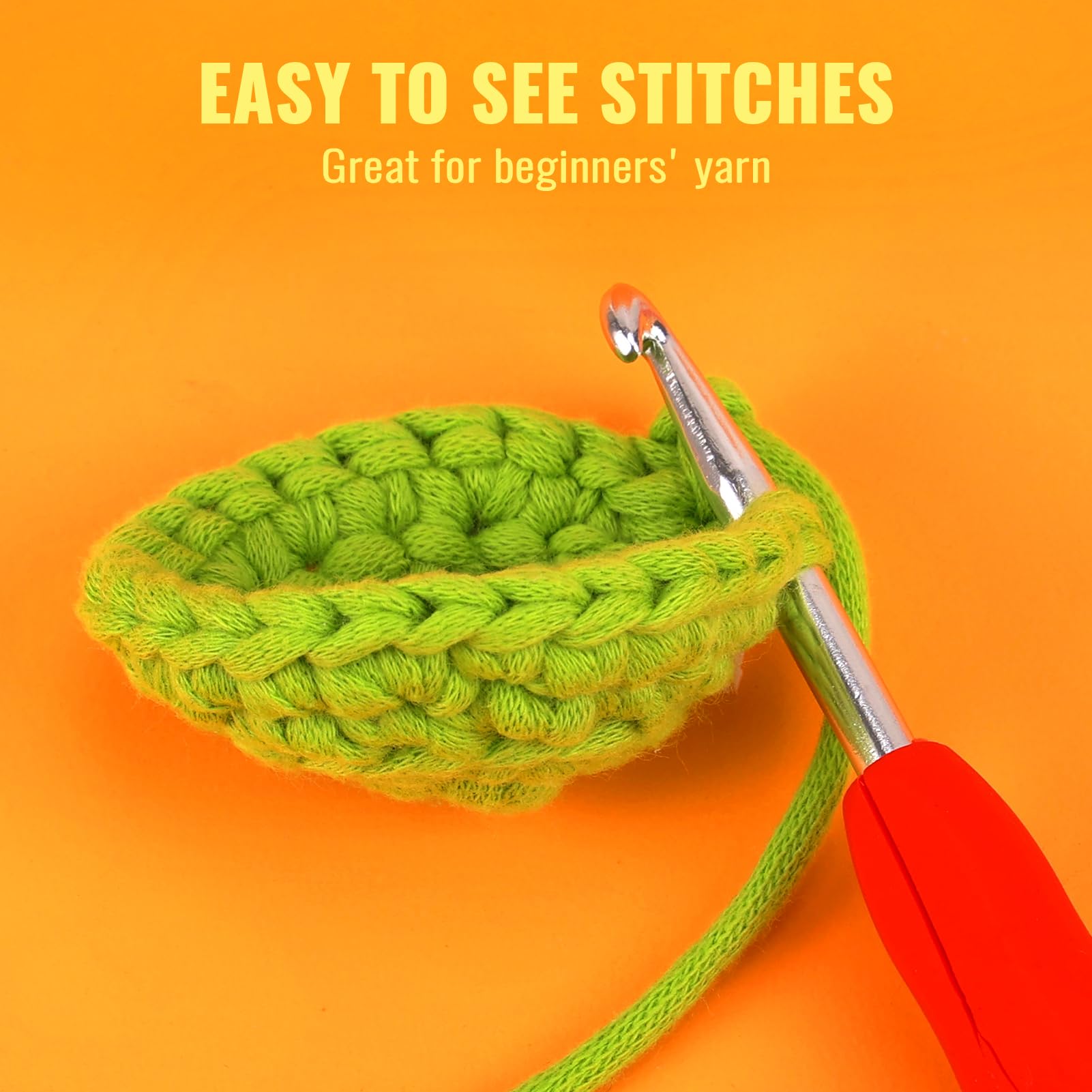Pllieay Baby Blue Crochet & Knitting Yarn (4x50g) - Soft Cotton-Nylon Blend, Worsted Medium #4 Yarn for Beginners with Easy-to-See Stitches - Perfect for Baby Blankets, Scarves & DIY Crafts