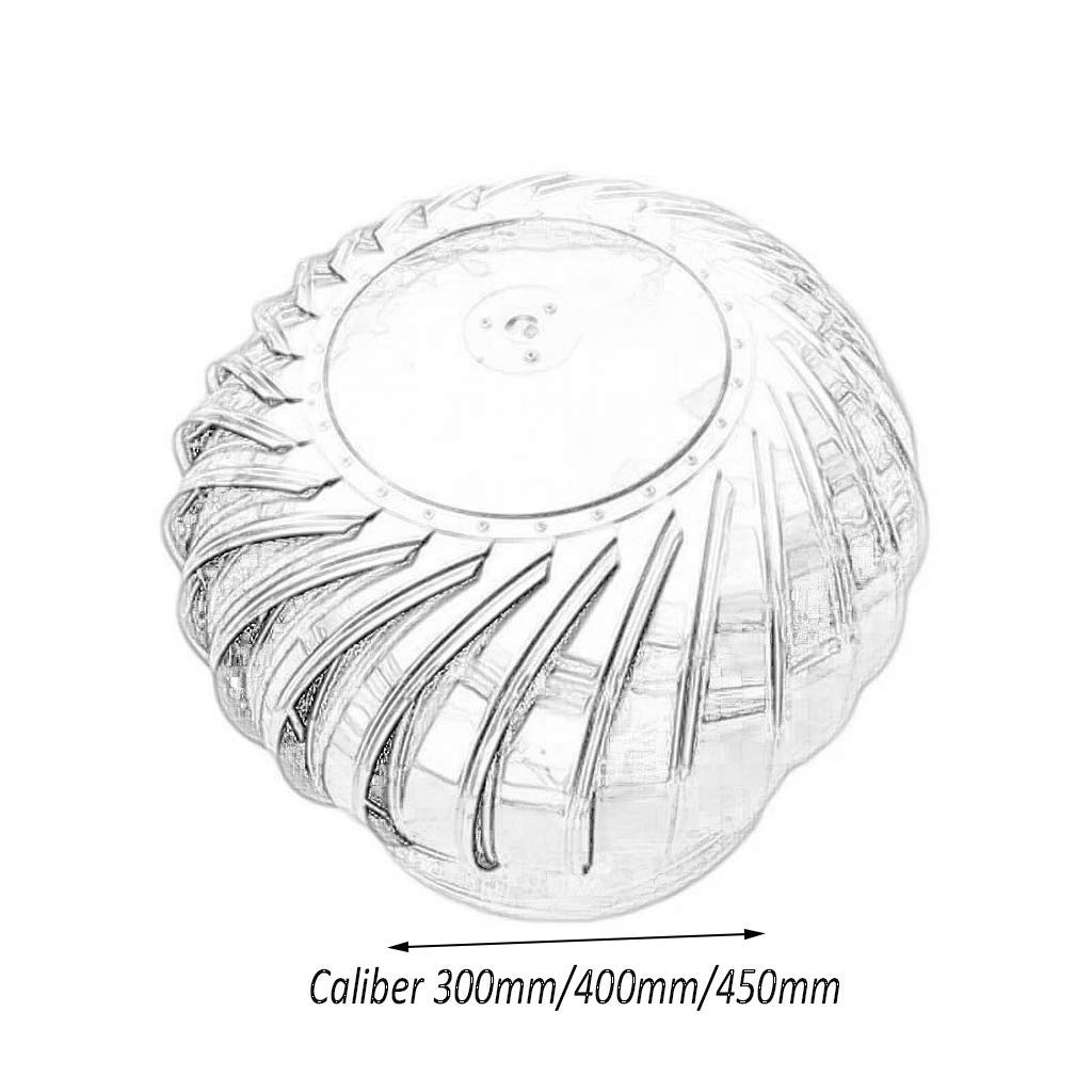 Stainless Steel Chimney Cowl Cap - 450mm Rotating Spinner Anti-Downdraught for Most Standard Chimney Pots | Weatherproof & Wind Resistant for Home Roof Ventilation
