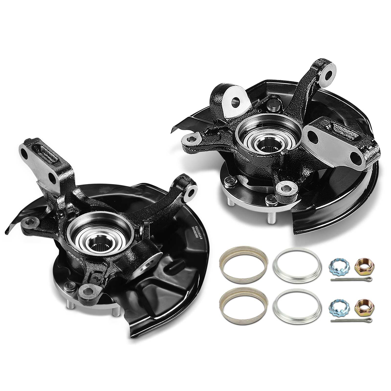 Premium 2-Pack Front Steering Knuckle & Wheel Bearing Hub Assembly for 1997-2001 Toyota Camry LE/XLE/CE 3.0L 5-Lug - Left & Right Side Replacement Parts - Perfect for Suspension Repair & Wheel Alignment