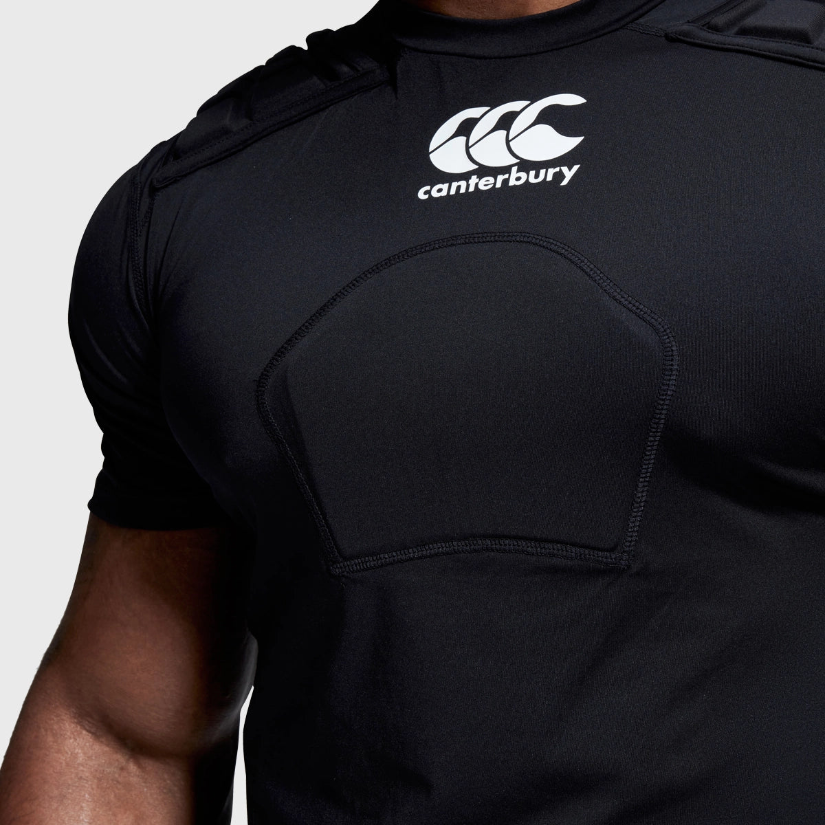 Canterbury Core Rugby Protection Vest - Black - Impact Protection for Rugby Players - Perfect for Training & Matches