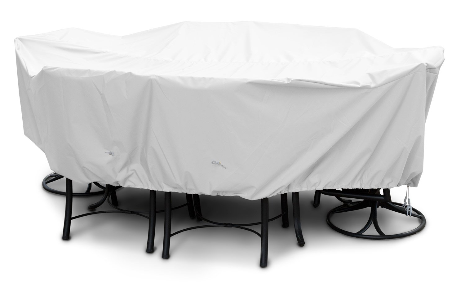 Weathermax 11362 Large High Back Dining Set Cover - 112 x 88 x 36 Inches, White - Waterproof Outdoor Patio Furniture Protector for Dining Tables and Chairs