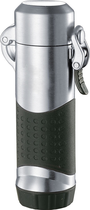 Summit Satin Silver Outdoor Torch - Elegant Patio Lighting for Backyard, Garden & Poolside Decor | Weather-Resistant & Stylish Design