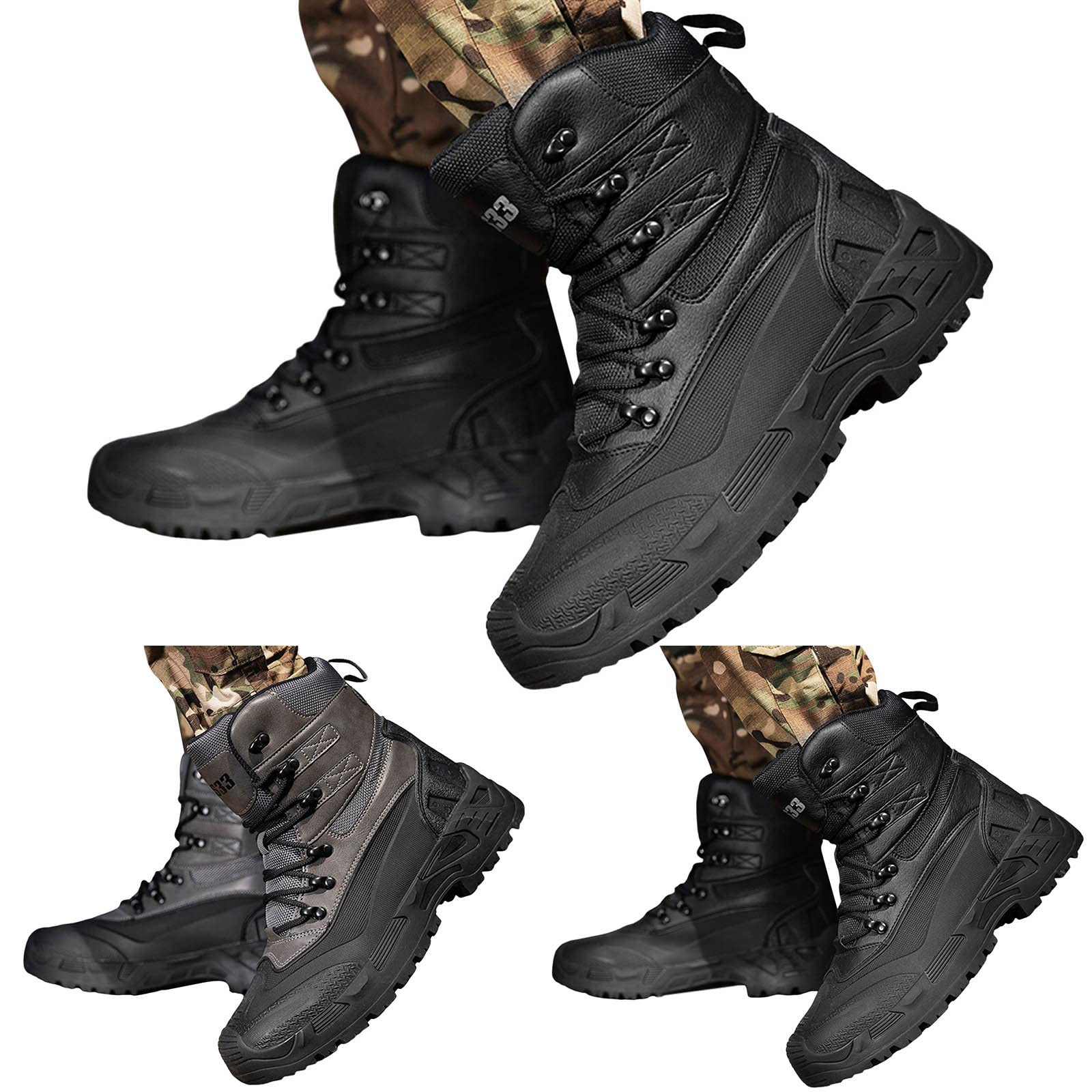 **Men's Waterproof Hiking Boots - Lightweight Non-Slip Winter Motorcycle & Trekking Shoes for Outdoor, Mountain & Safety Use**    *(Perfect for Hiking, Motorcycle Riding, Winter Trekking & Outdoor Adventures)*