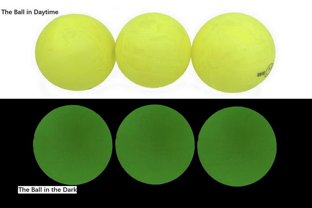 Glow in The Dark Spike Replacement Balls for Roundnet Game - LED Night Play Sports Equipment, Lasts 20-30 Minutes - Perfect for Beach, Backyard, and Outdoor Nighttime Activities