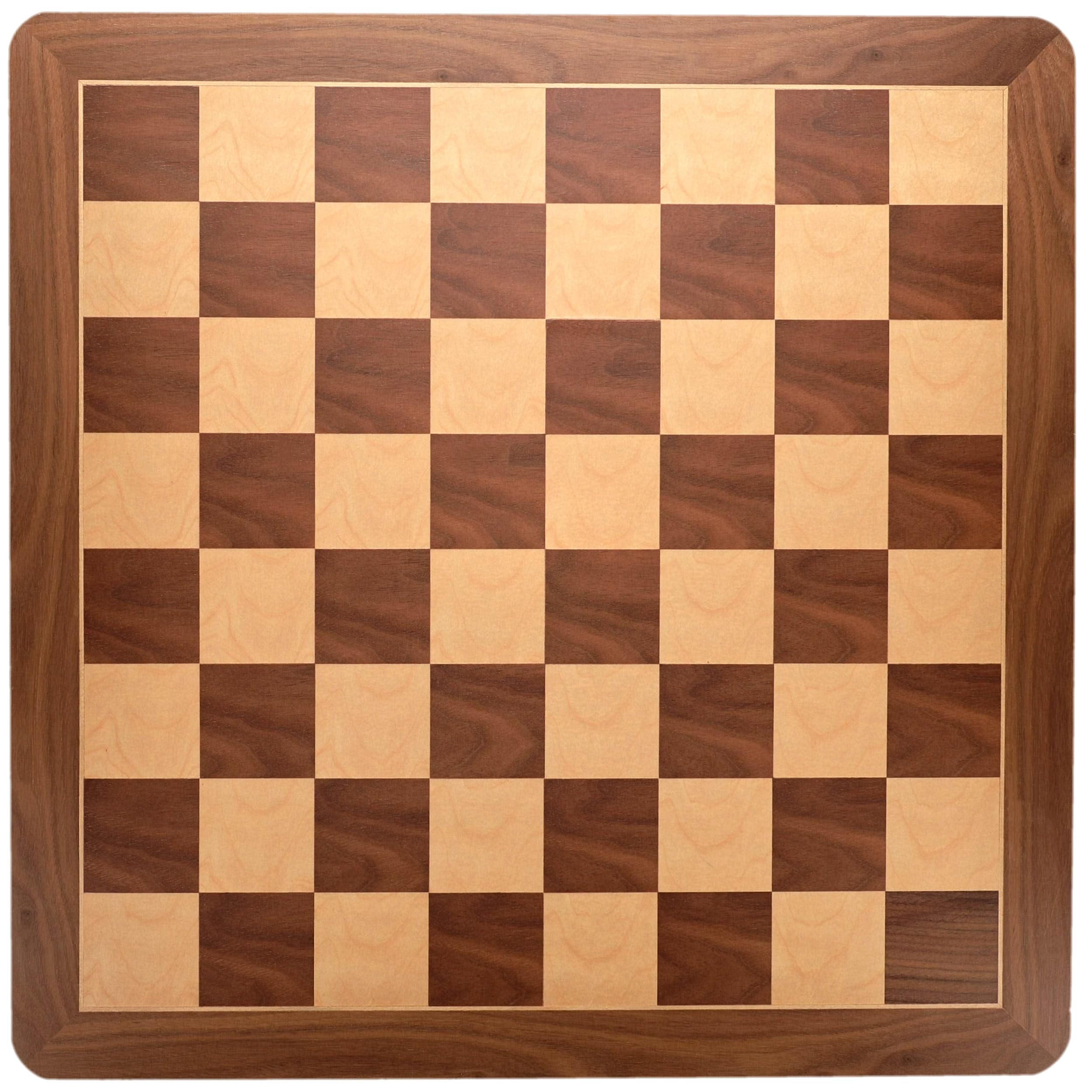 21 Inch Walnut Root Chess Board - Handcrafted Wooden Chess Set for Adults & Kids - Perfect for Home, Office, and Game Room Decor