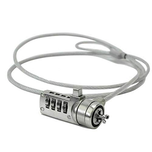 Secure Notebook Laptop Computer Lock with Number Code Security Cable Chain for Office, Home, and Travel Use