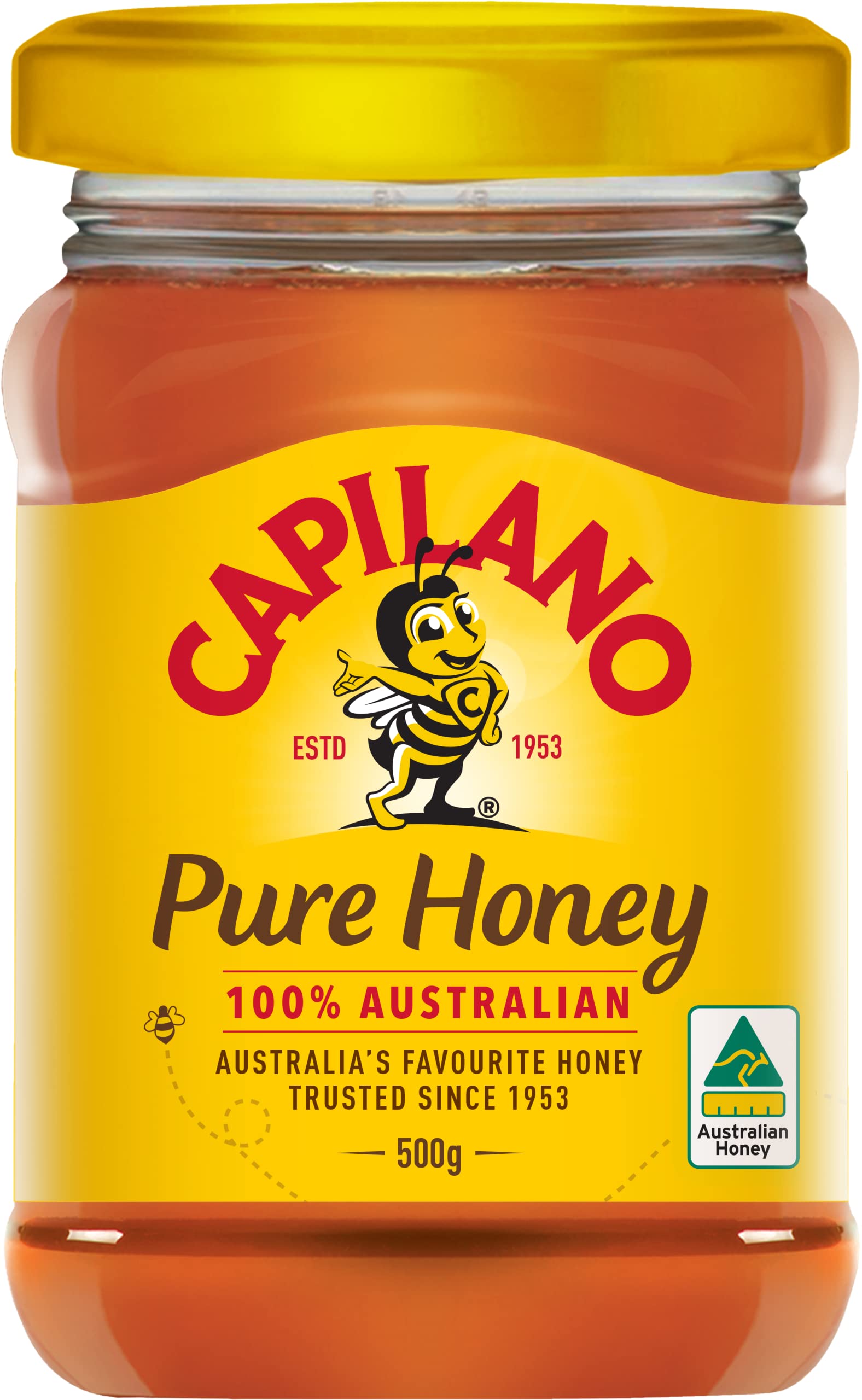 Pure Australian Capilano Honey 500g - Raw, Natural & Unprocessed - Perfect for Tea, Baking & Healthy Breakfast