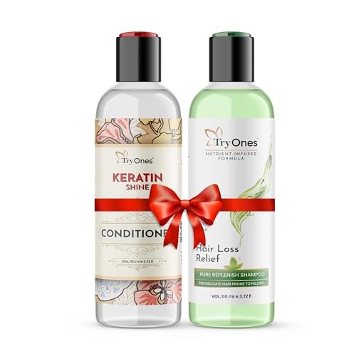 TryOnes Repairing Shampoo for Damaged & Weak Hair - 33.8oz/1L - Sulfate Free Hair Treatment with Keratin & Argan Oil - Salon Quality for Dry, Brittle Hair Care - Perfect for Daily Use & Post-Chemical Treatment Recovery