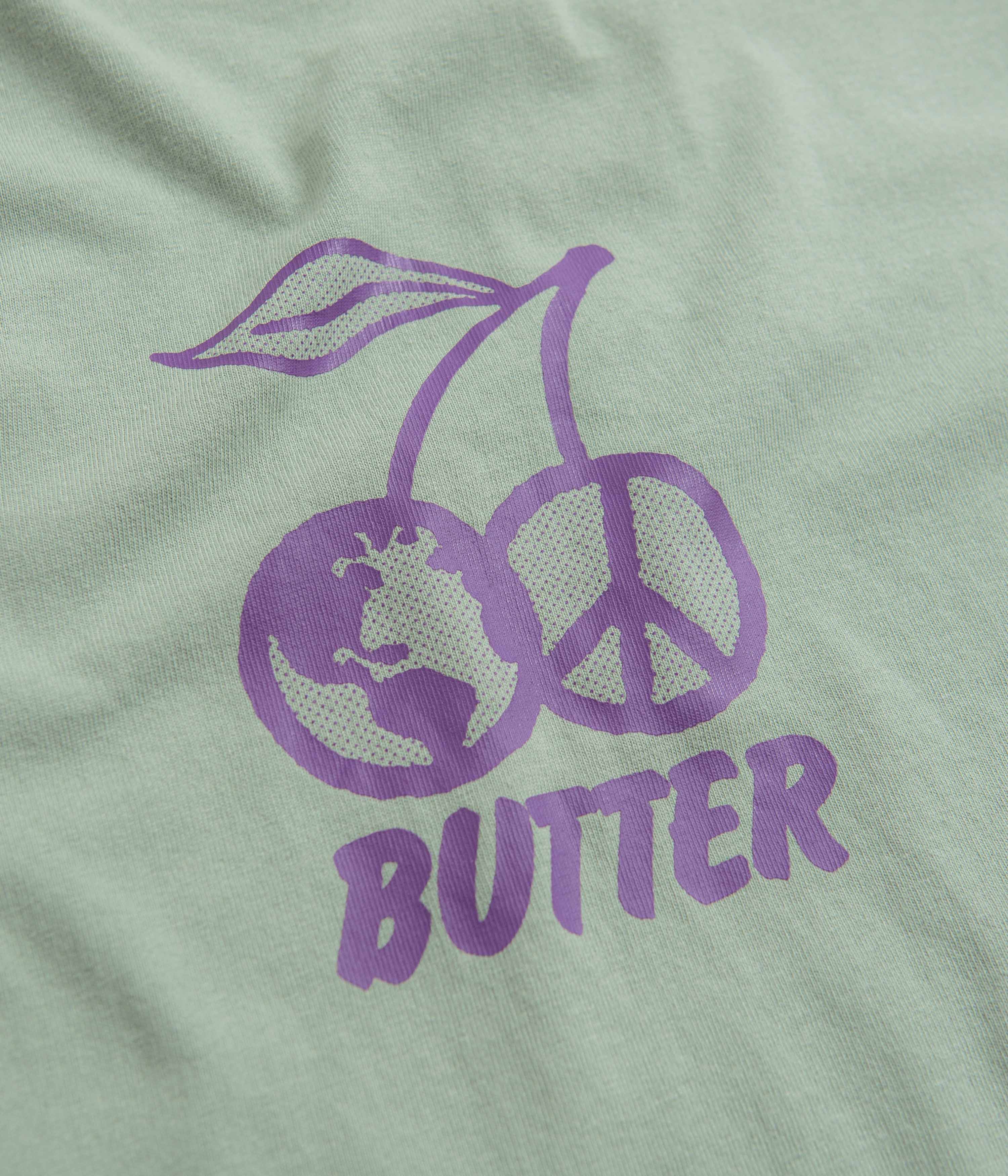 Butter Goods Cherry Print T-Shirt for Men & Women - Soft Cotton Tee - Casual Streetwear - Perfect for Summer Outfits & Everyday Wear