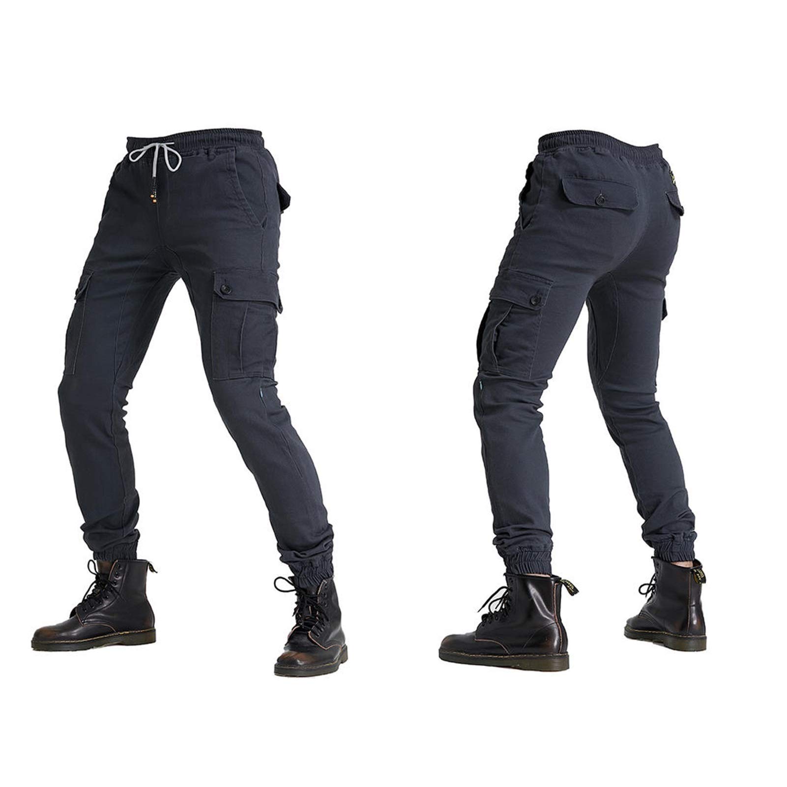 Men's Motorcycle Riding Pants with CE Certified Knee & Hip Armor - 4 Protective Pads for Safety Gear (4 Styles) - Perfect for Street Biking, Motocross & Adventure Touring