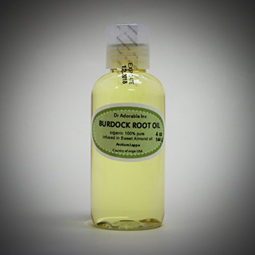 Organic Burdock Root Oil 100% Pure - 4 Oz Natural Hair Growth & Scalp Treatment for Thicker, Healthier Hair - Perfect for DIY Hair Care & Aromatherapy