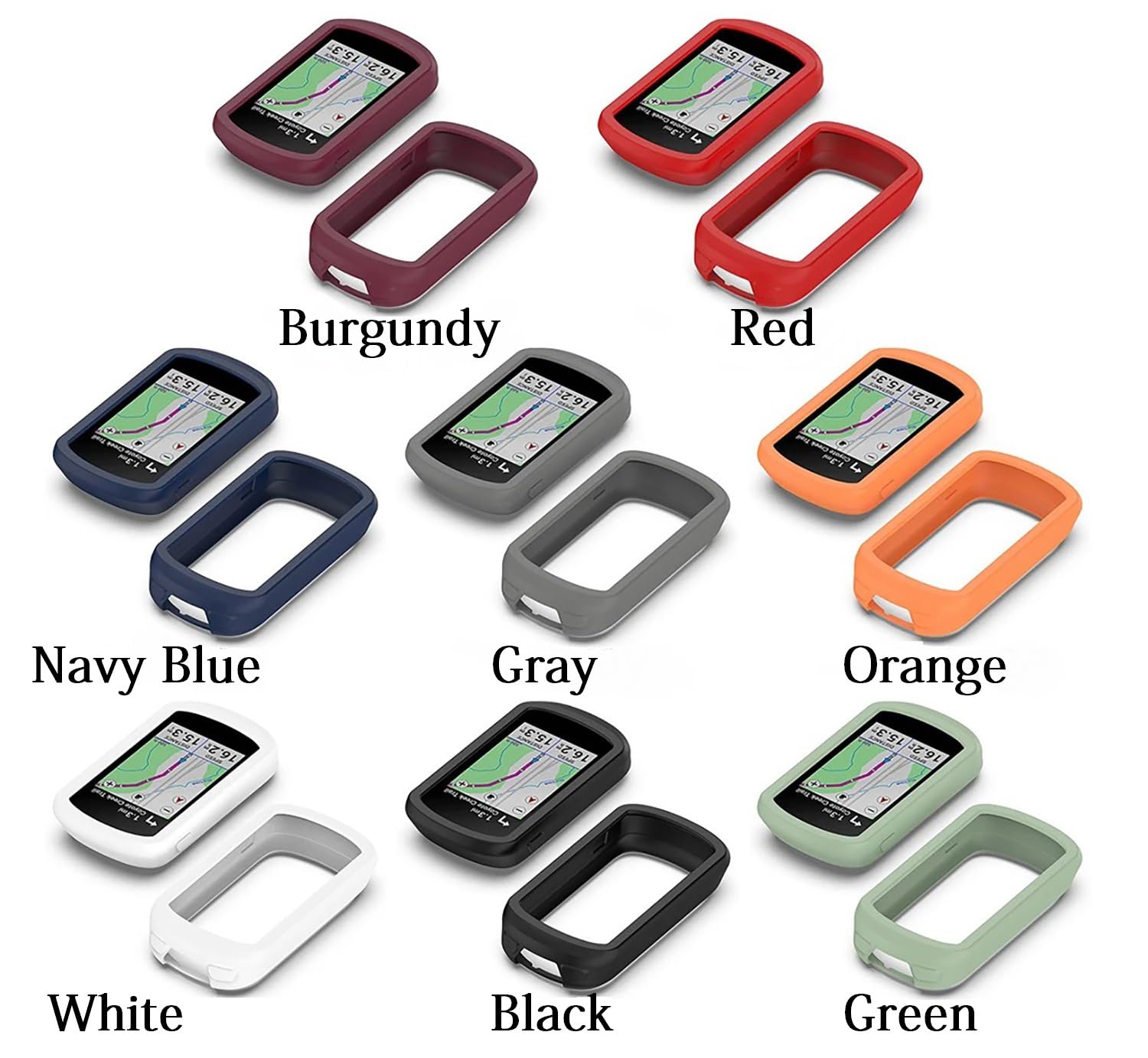 Garmin Explore 2 Case & Screen Protectors - 9H Hardness for Cycling GPS Accessories (Green)