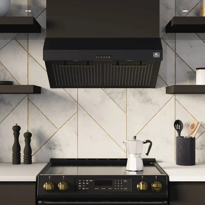 Forno Bari 30-Inch Under Cabinet Range Hood 400 CFM - FRHUC5255 | Powerful Ventilation for Kitchen, Stainless Steel Design, Easy Installation | Perfect for Home Cooking, Baking, and Grilling