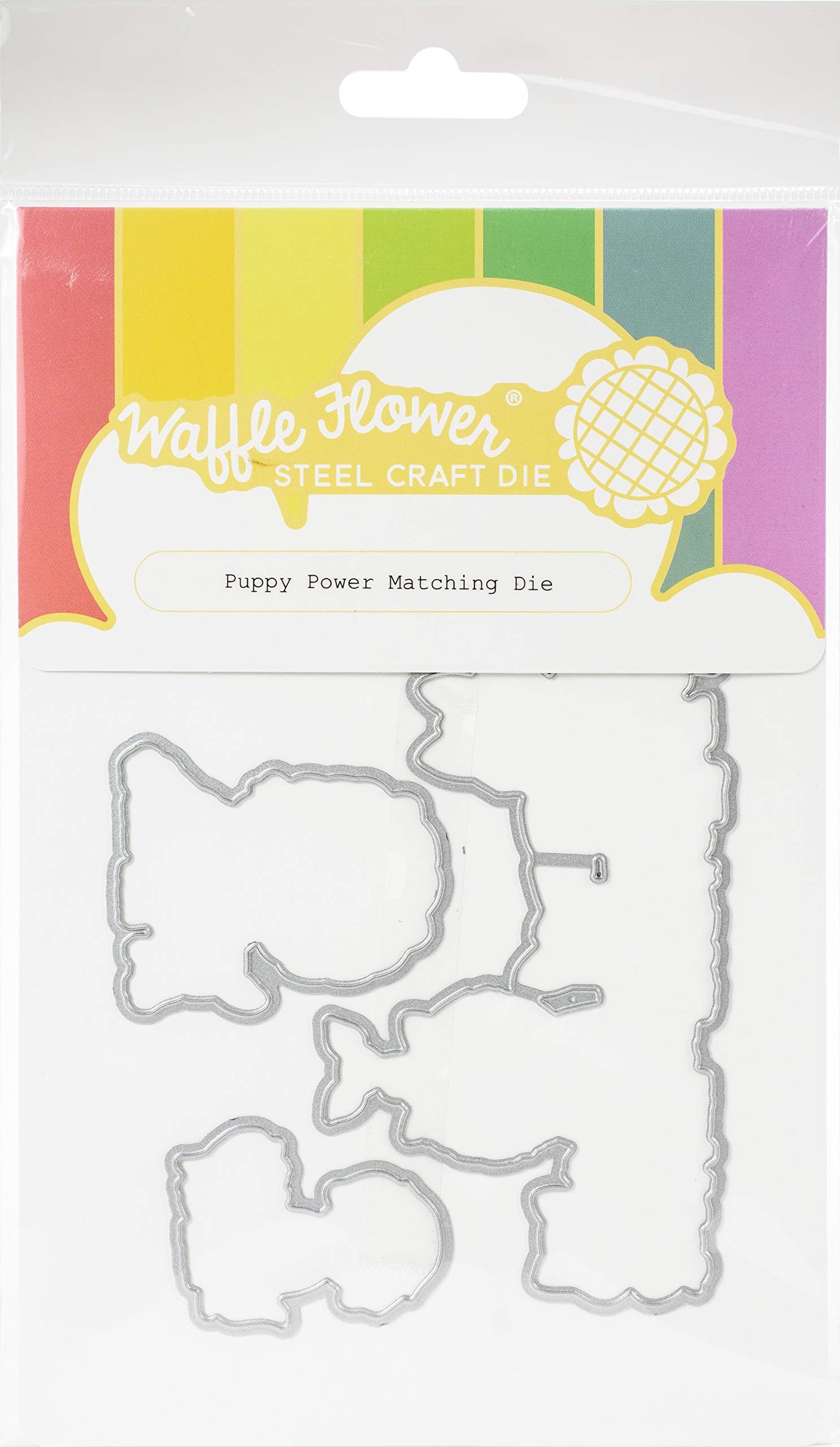 WAFFLE FLOWER CRAFTS Waffle Flower Die POWR - Puppy Power Craft Die Cut for Scrapbooking, Card Making & DIY Projects | One Size Fits All | Perfect for Pet Lovers & Paper Crafting Enthusiasts