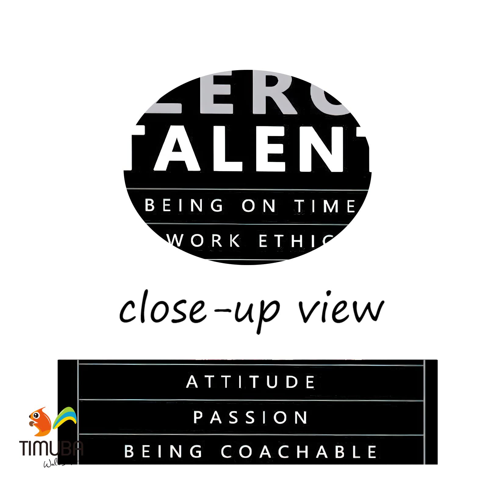 TIMUBA Motivational Canvas Wall Art - Inspirational Positive Quotes Framed Prints for Home, Office & Gym Decor - Large 18x24 Inch Ready-to-Hang Wall Artwork - Perfect for Living Room, Bedroom & Workspace