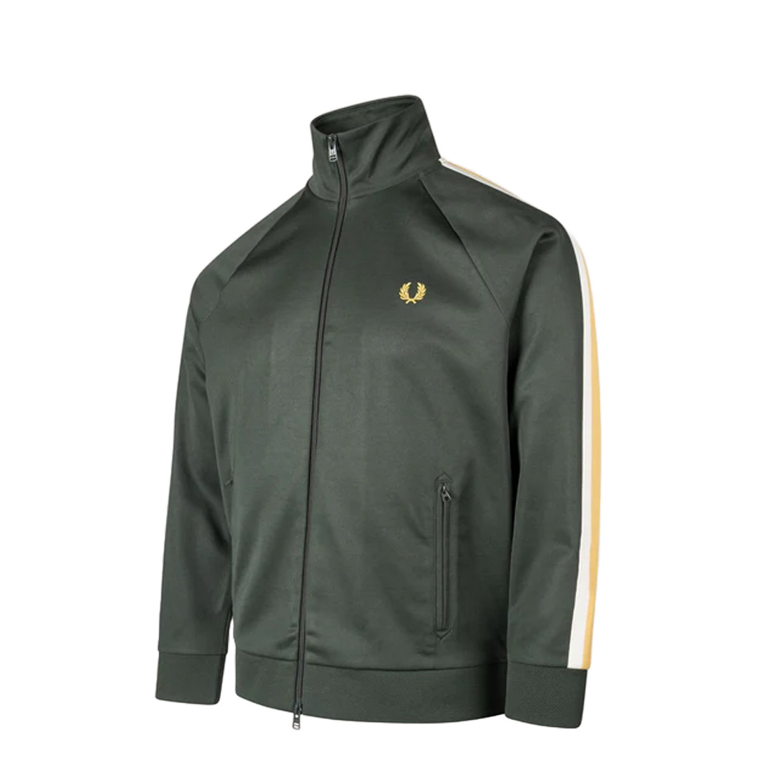 Two-Tone Track Jacket in Court Green - Stylish & Comfortable for Running, Gym & Casual Wear