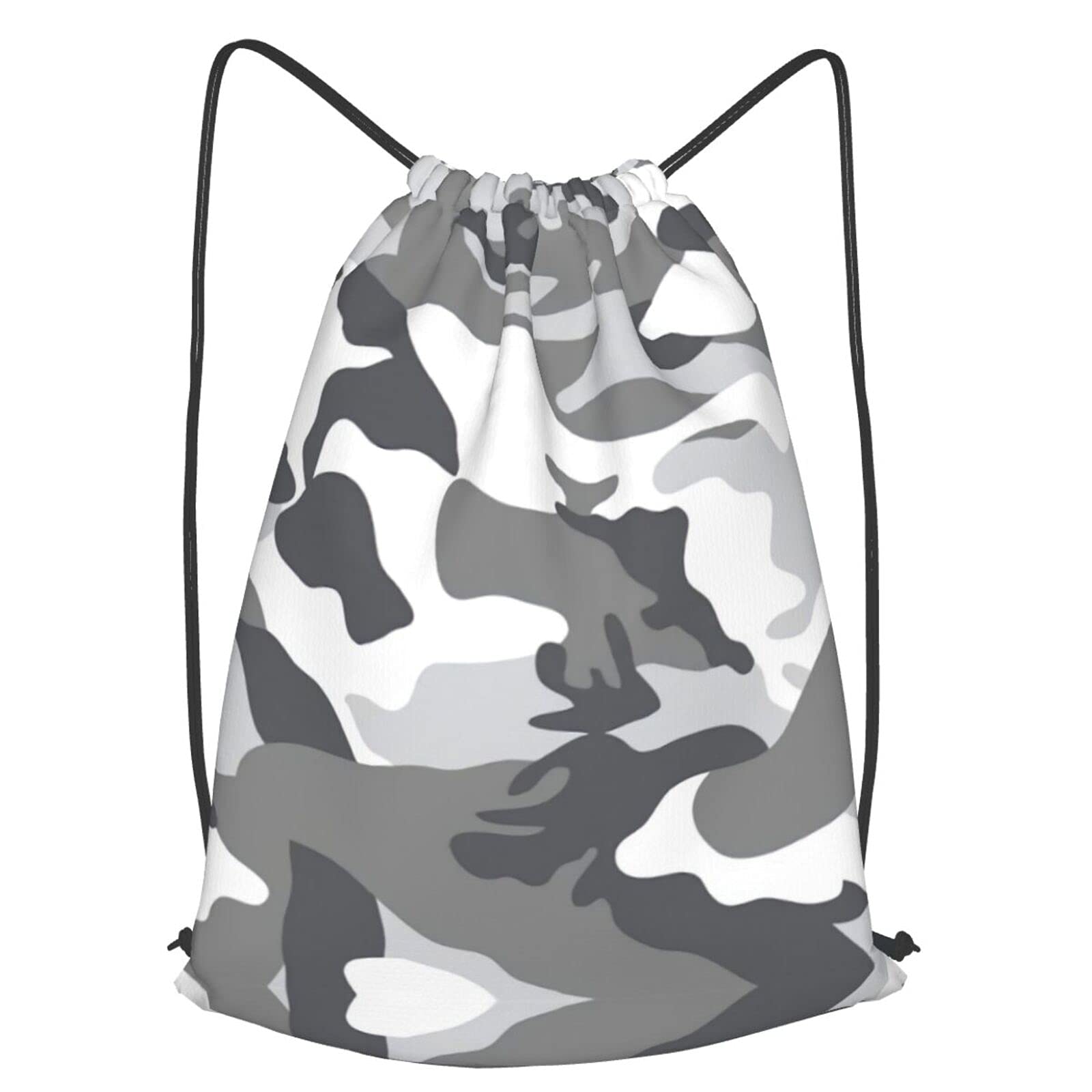 Waterproof Camo Drawstring Backpack for Men & Women - Lightweight Gym Sports Bag, Durable Beach Daypack - Perfect for Hiking, Travel, Workout & Outdoor Activities