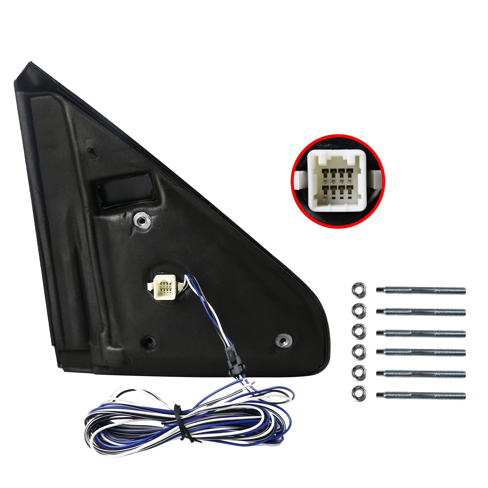 2002-2008 Dodge Ram Power Heated Flip-Up Towing Mirrors with LED Turn Signal - Compatible with Dodge Ram 1500/2500/3500 - Perfect for Towing, Camping & Off-Road Adventures