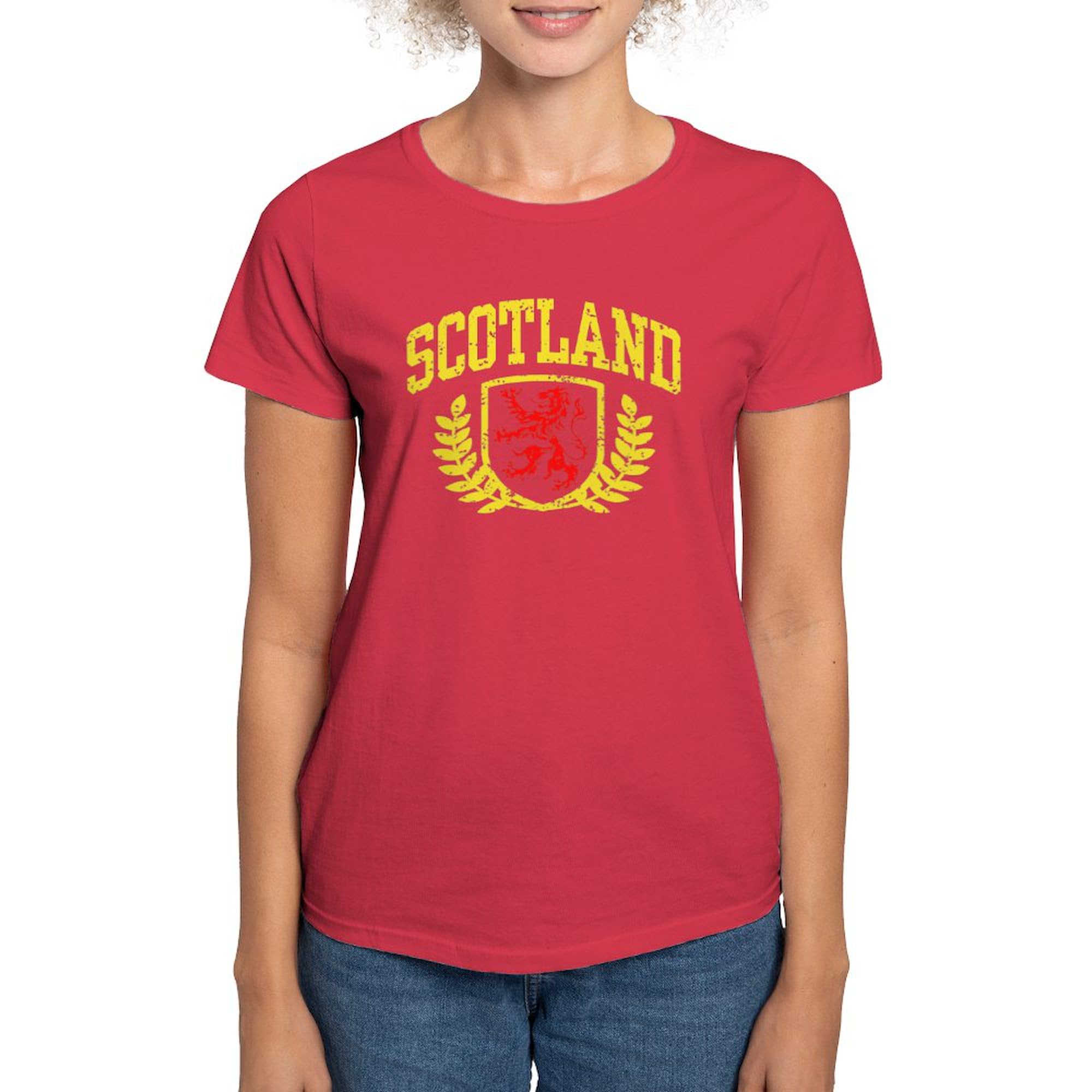 Scotland Women's Dark Cotton T-Shirt - Comfortable & Stylish Casual Wear for Everyday Outfits | Perfect for Travel, Parties & Gifts