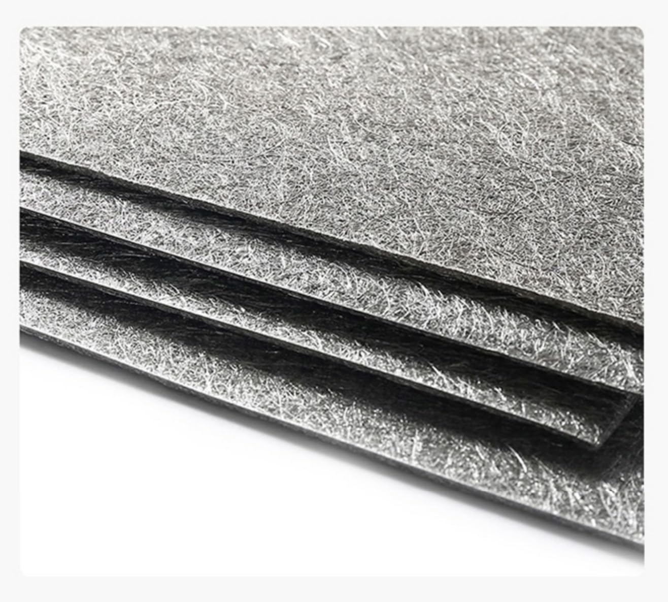Premium Titanium Fiber Sintered Felt for PEM Fuel Cells & Water Treatment - 100x100x1.0mm - Ideal for Hydrogen Energy, Electrolysis & Industrial Filtration Applications