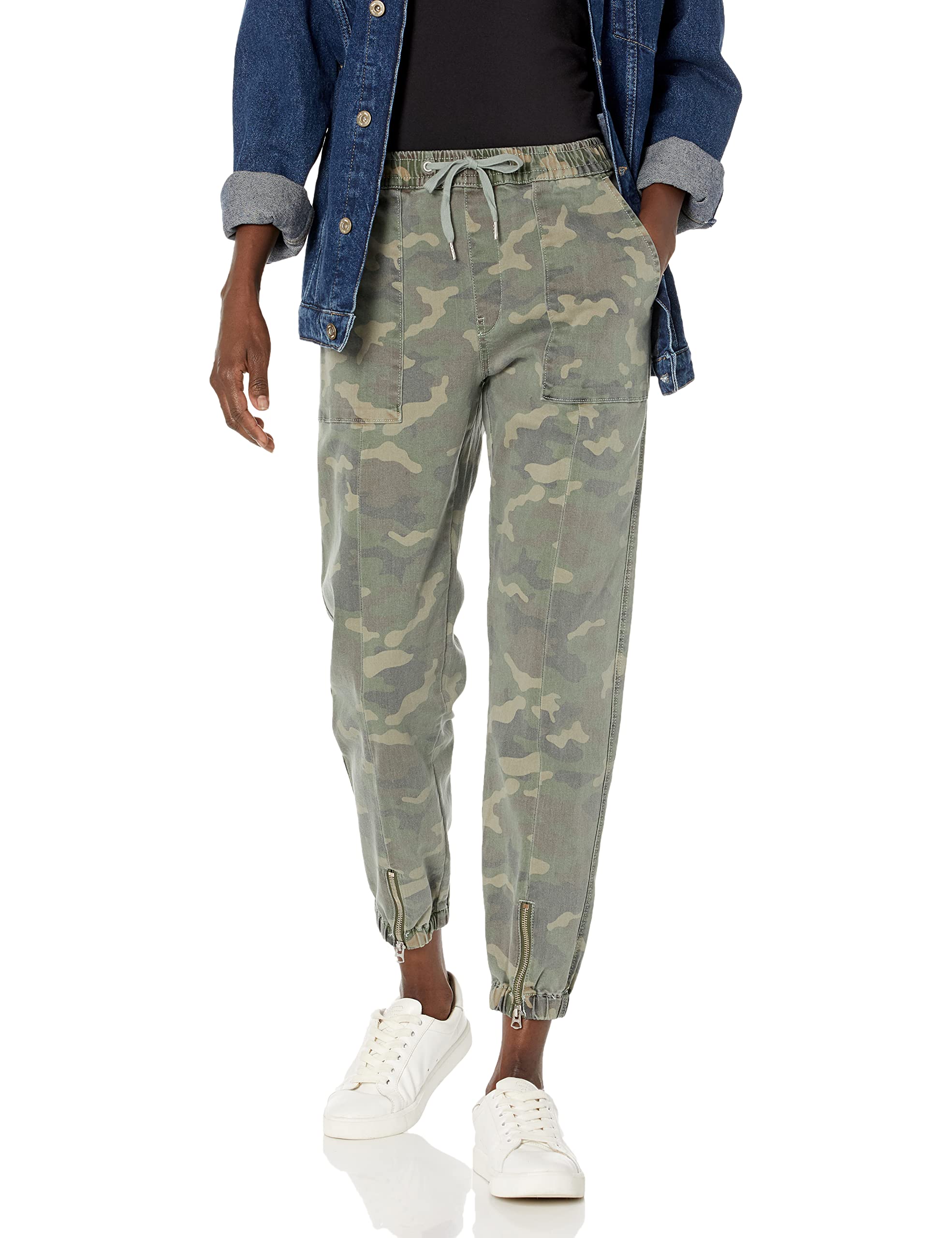 HUDSON Jeans Men's Utility Joggers with Hem Zip - Stylish & Comfortable Casual Pants for Everyday Wear, Workout, and Travel