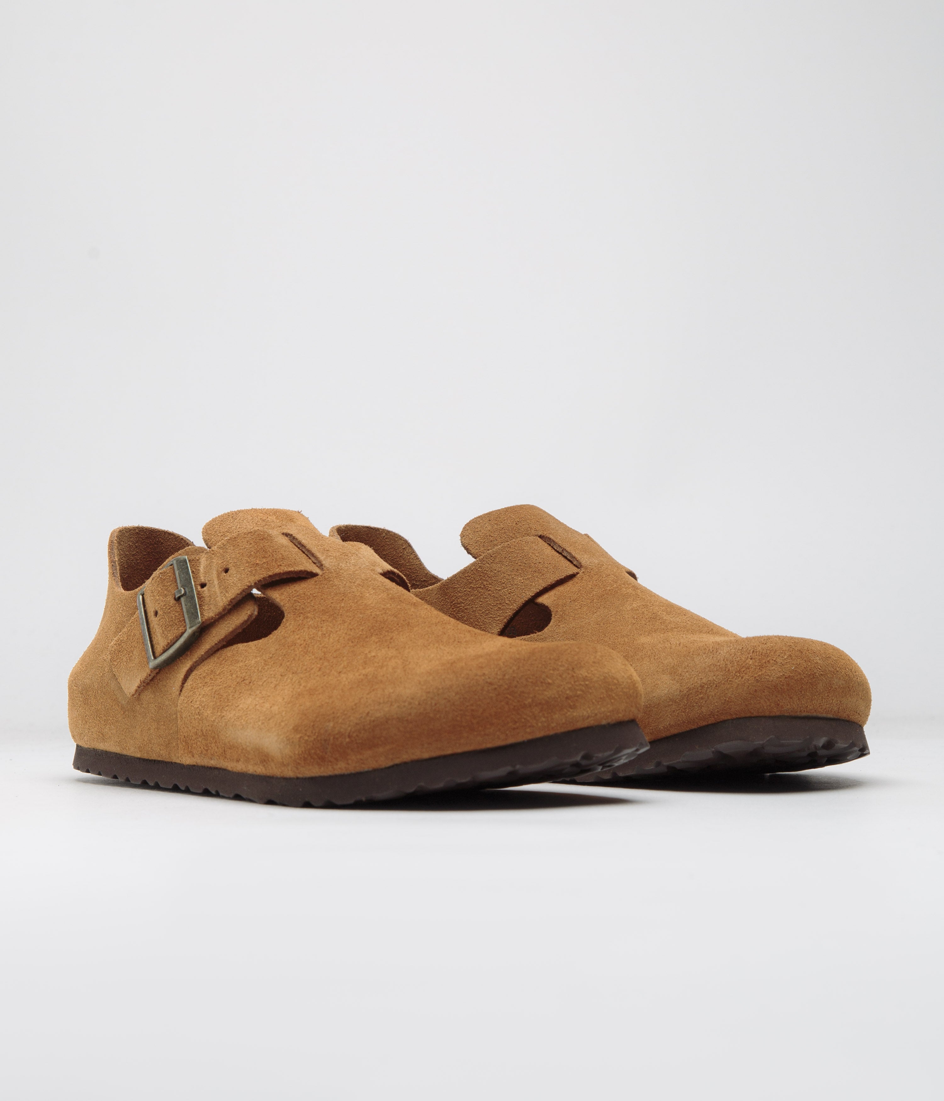 Birkenstock London Shoes for Men & Women - Comfortable Mink Suede Sandals | Perfect for Casual Wear, Walking & Travel