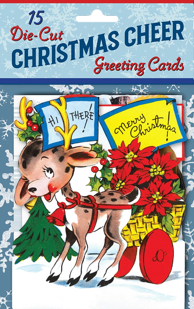 Christmas Cheer Greeting Cards - 50-Pack Festive Holiday Cards for Family & Friends | Perfect for Christmas Wishes, Office Gifts & Holiday Decorations