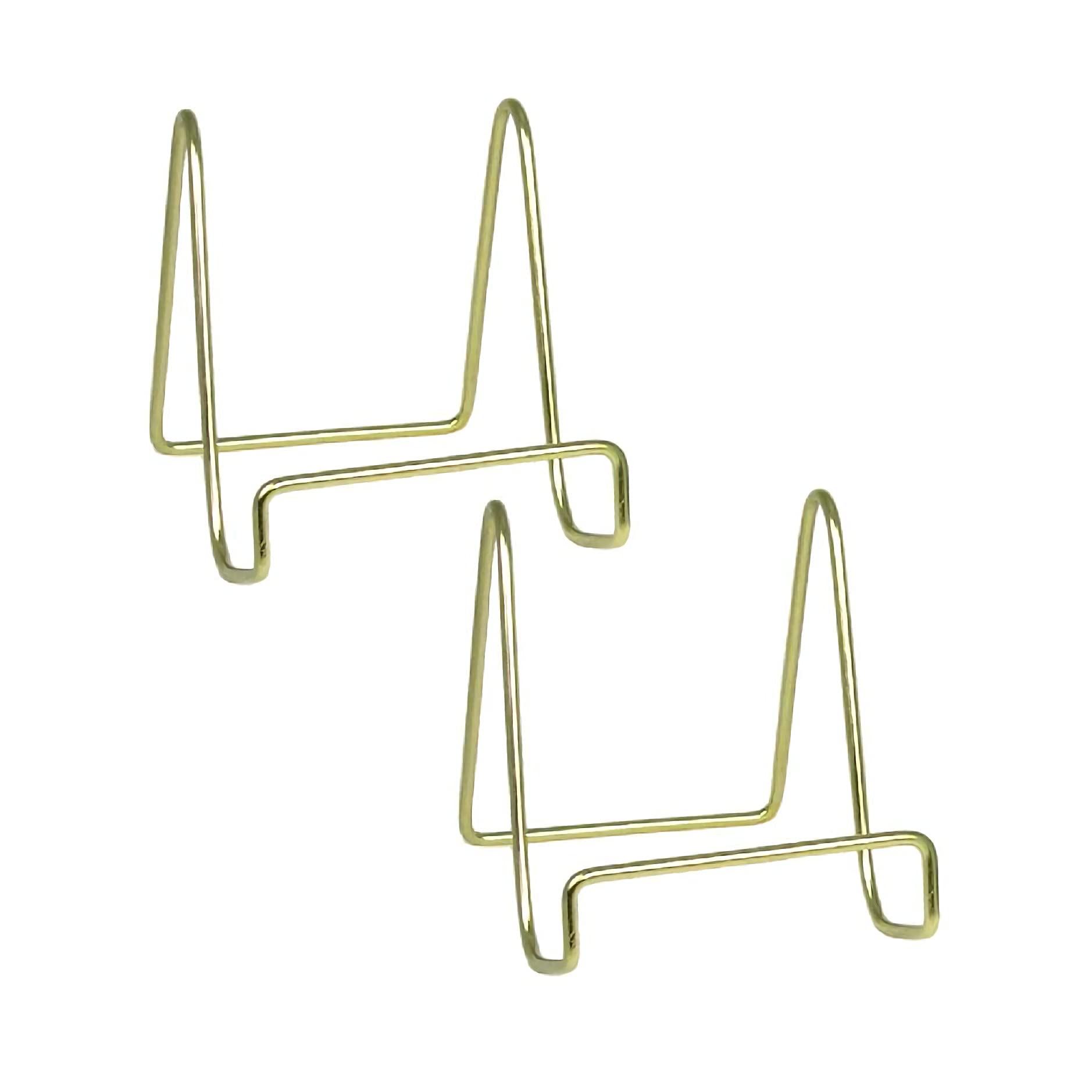 Exari 2 Pack Gold Plate Stands for Display - 3.15