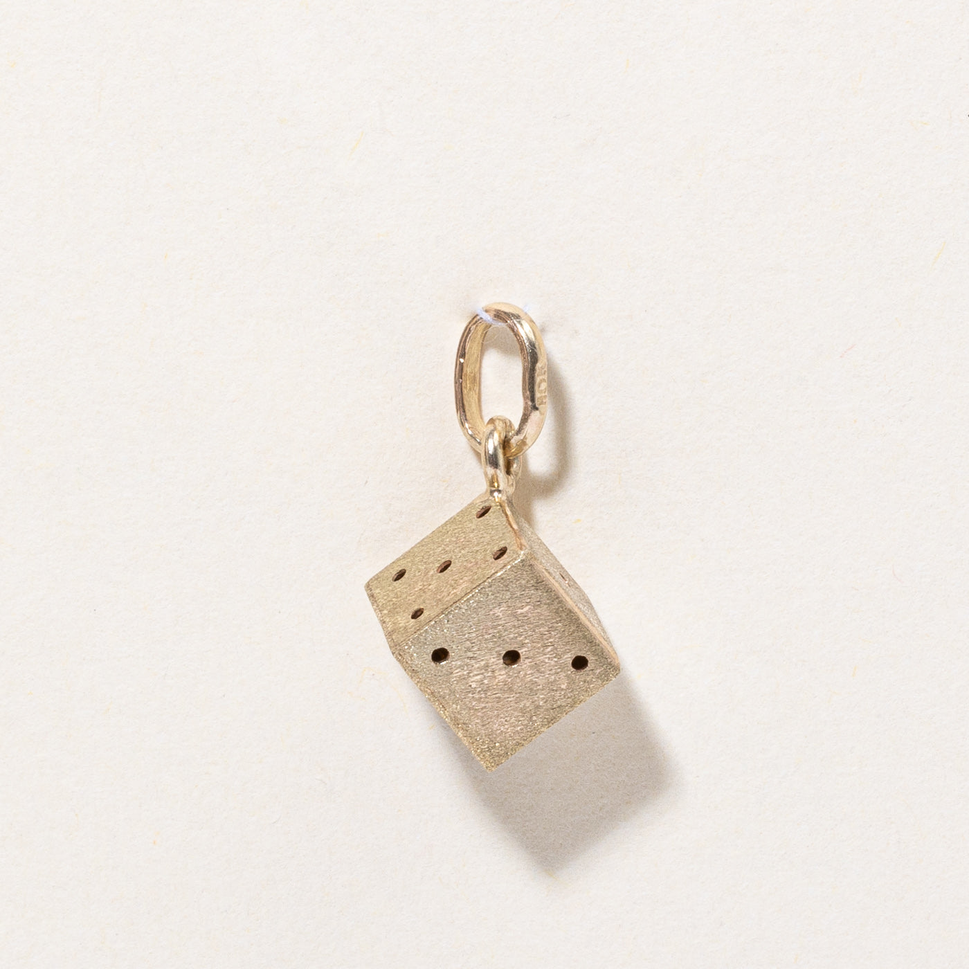 10K Yellow Gold Dice Charm Pendant for Necklace - Perfect for Casino Lovers, Gambling Enthusiasts & Jewelry Collectors - Ideal for Gifts, Parties & Everyday Wear
