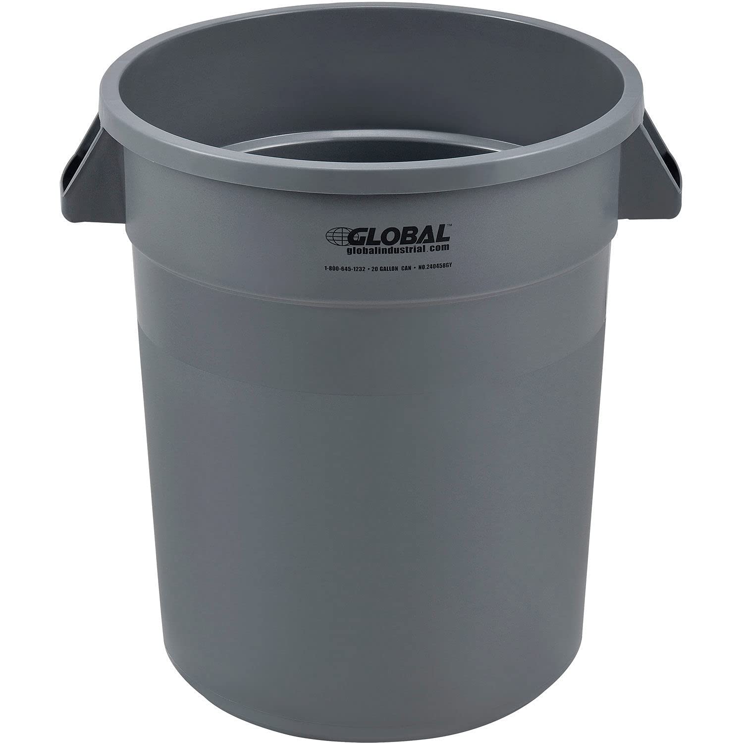 20 Gallon Heavy-Duty Industrial Trash Can - Commercial Grade Garbage Bin for Office, Warehouse & Outdoor Use