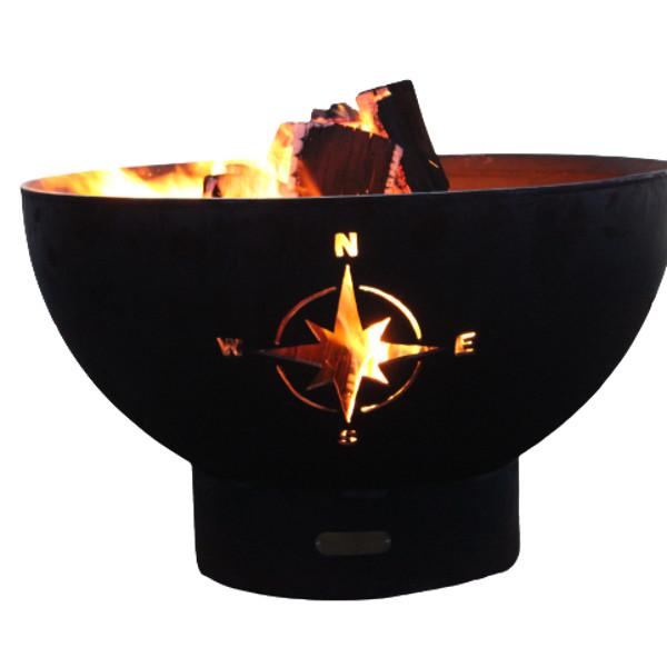 Portable Outdoor Navigator Fire Pit - Stainless Steel Camping Fire Bowl for Backyard, Patio & Beach - Perfect for Bonfires, S'mores & Outdoor Gatherings
