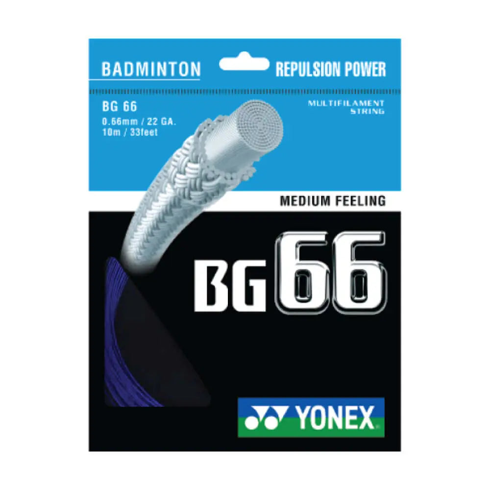 Yonex BG 66 10m Badminton String - High Performance, Durable (9 Color Options) for Professional & Recreational Players | Perfect for Tournaments & Training Sessions