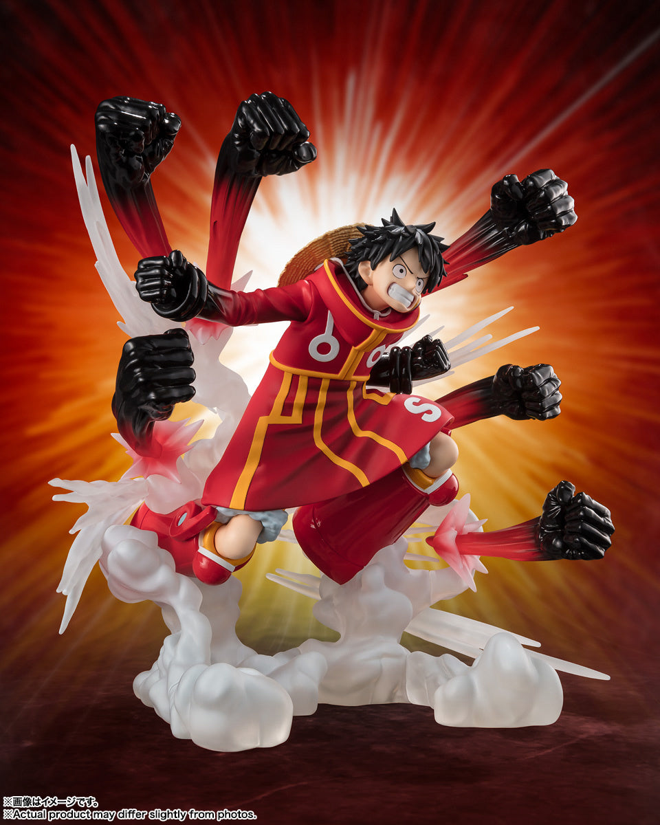 Figuarts Zero Extra Battle One Piece Monkey D. Luffy Gum Gum Hawk Gatling Action Figure - Anime Collectible for Display & Gift for Fans