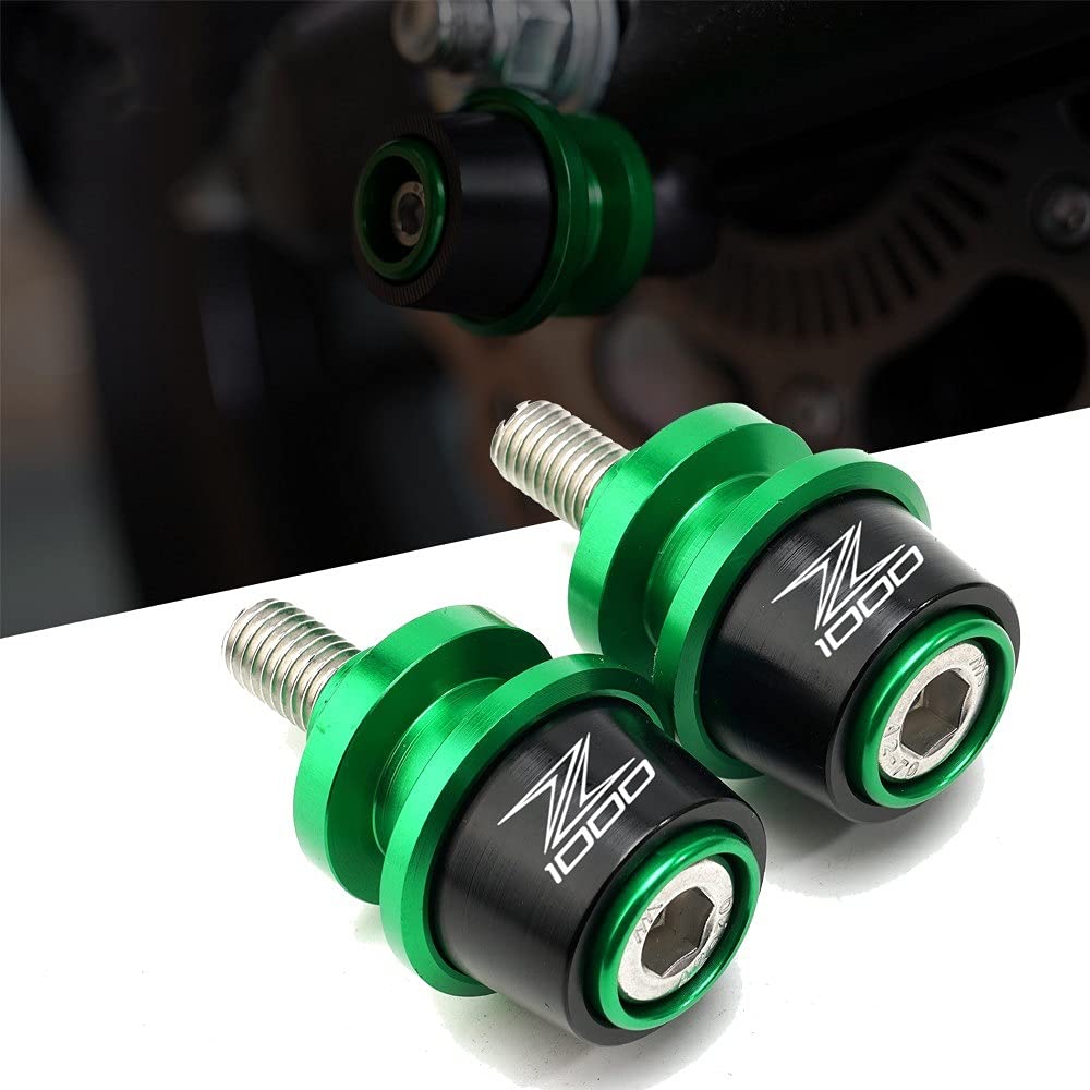 Kawasaki Z1000 Z1000 Motorcycle Swingarm Spools - CNC Aluminum Rear Stand Screws & Sliders (8mm) - Compatible with 2015-2019 Models (Orange) | Perfect for Motorcycle Maintenance, Storage & Transport