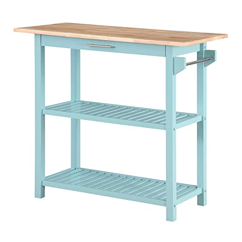 Sea Foam Blue/Butcher Block