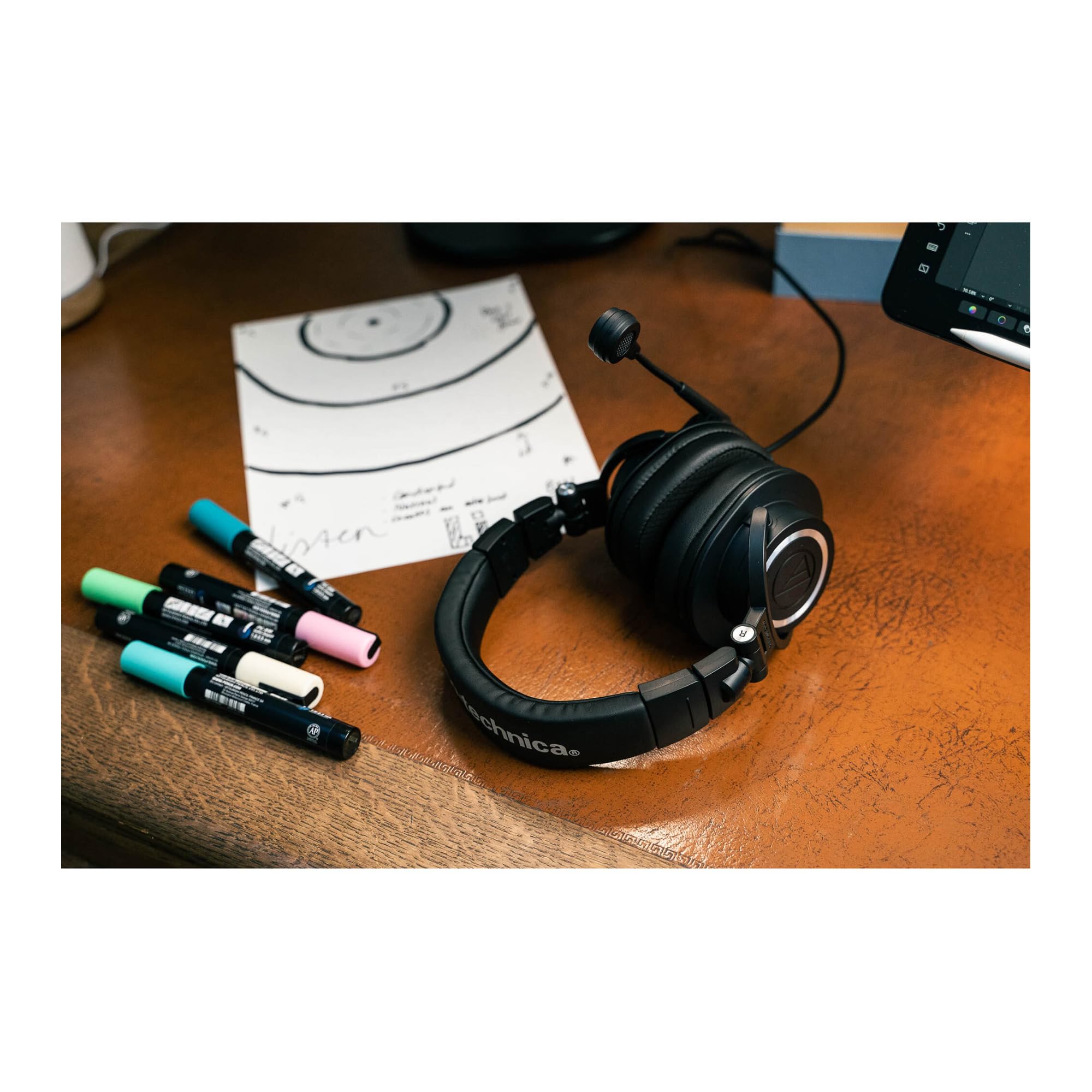 Audio-Technica ATH-M50xSTS-USB Professional Studio Monitor Headphones with USB for Streaming, Gaming & Podcasting - Perfect for Twitch, YouTube & Home Recording Studios